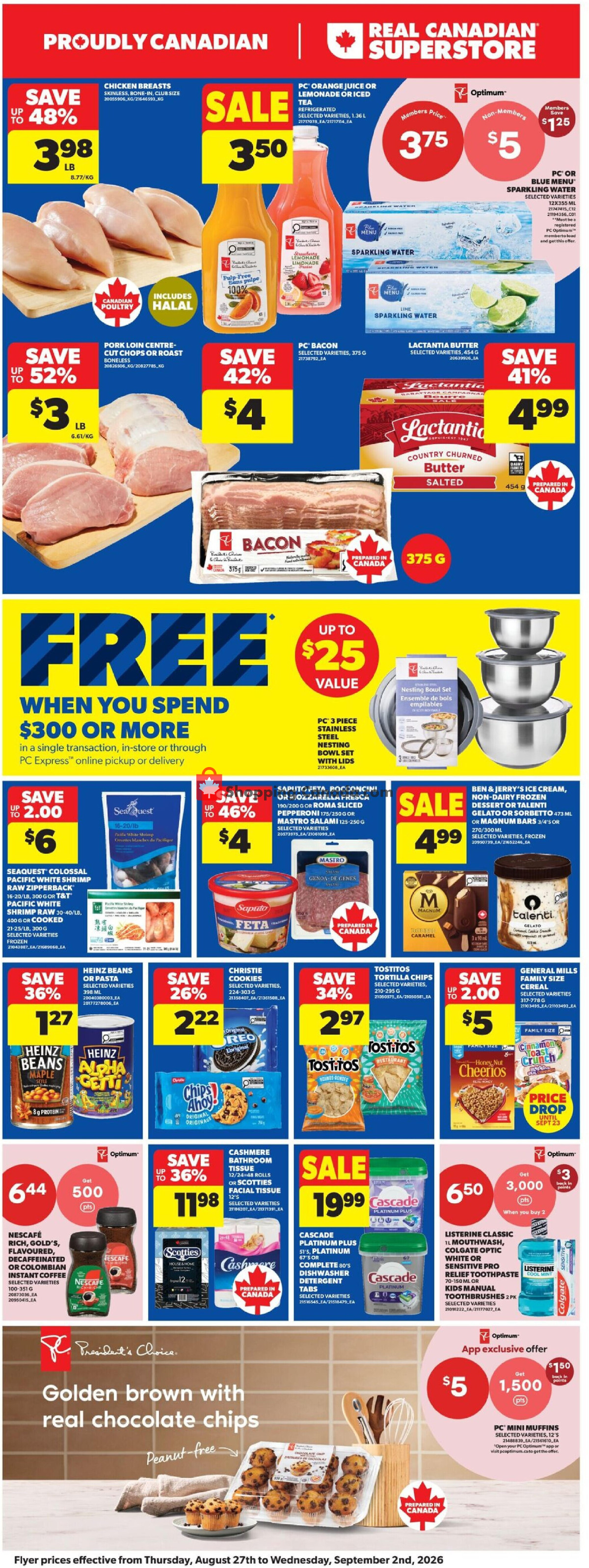 Real Canadian Superstore flyer from Thursday August 27, 2026 to Wednesday September 2, 2026 - page 4