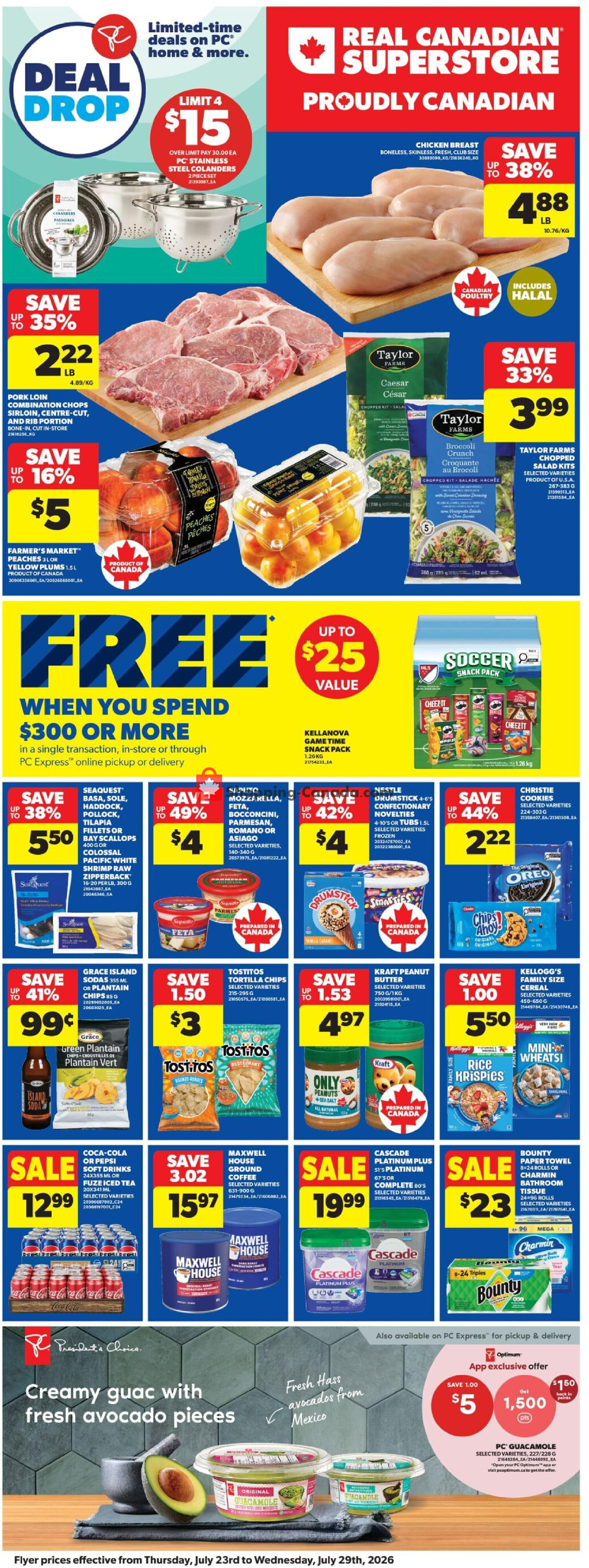Real Canadian Superstore flyer from Thursday July 23, 2026 to Wednesday July 29, 2026 - page 4
