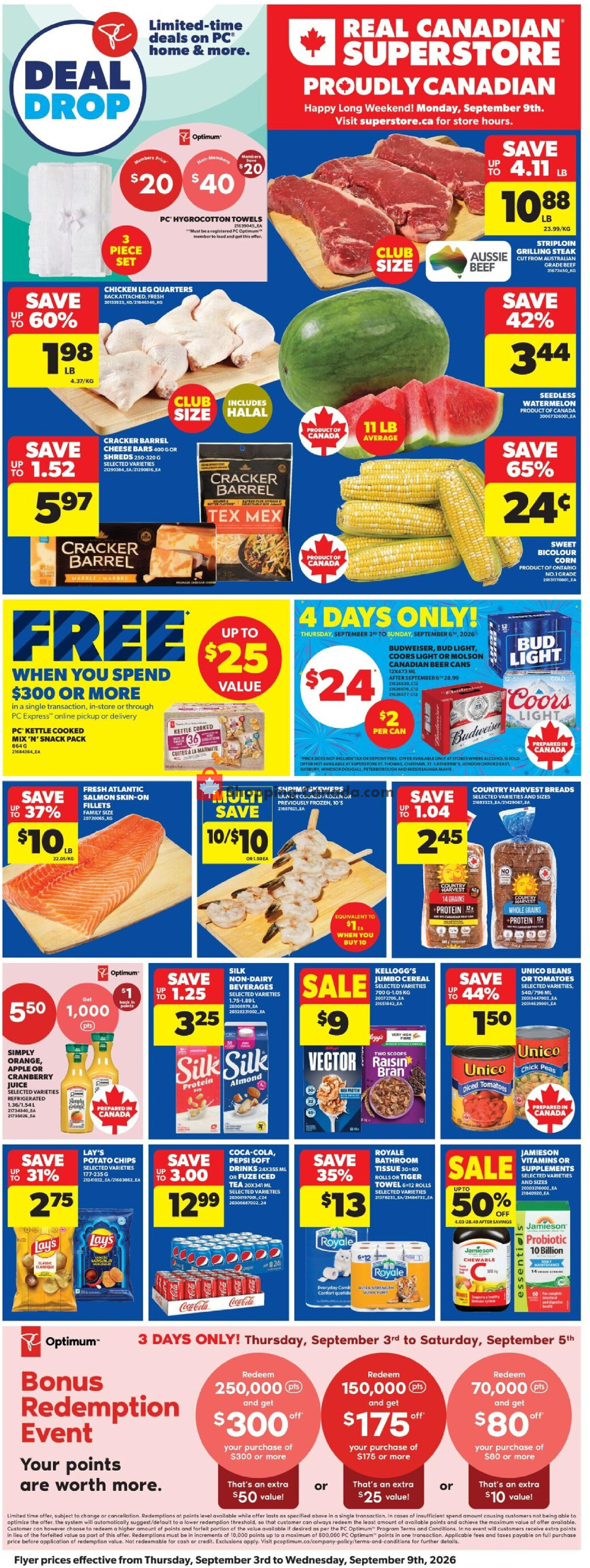 Real Canadian Superstore flyer from Thursday September 3, 2026 to Wednesday September 9, 2026 - page 4