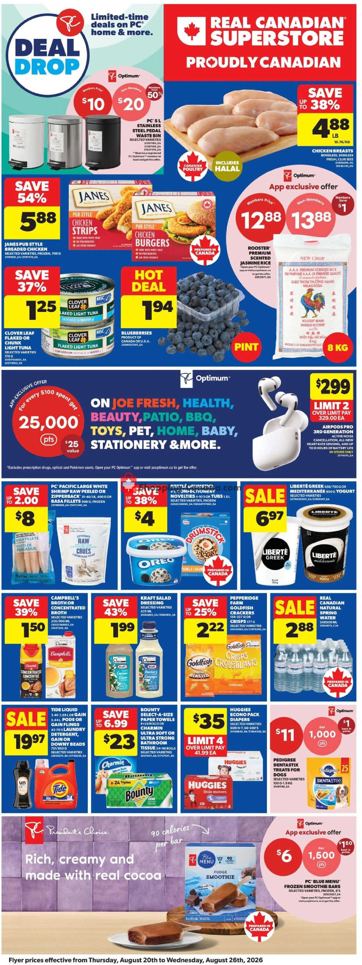 Real Canadian Superstore flyer from Thursday August 20, 2026 to Wednesday August 26, 2026 - page 4