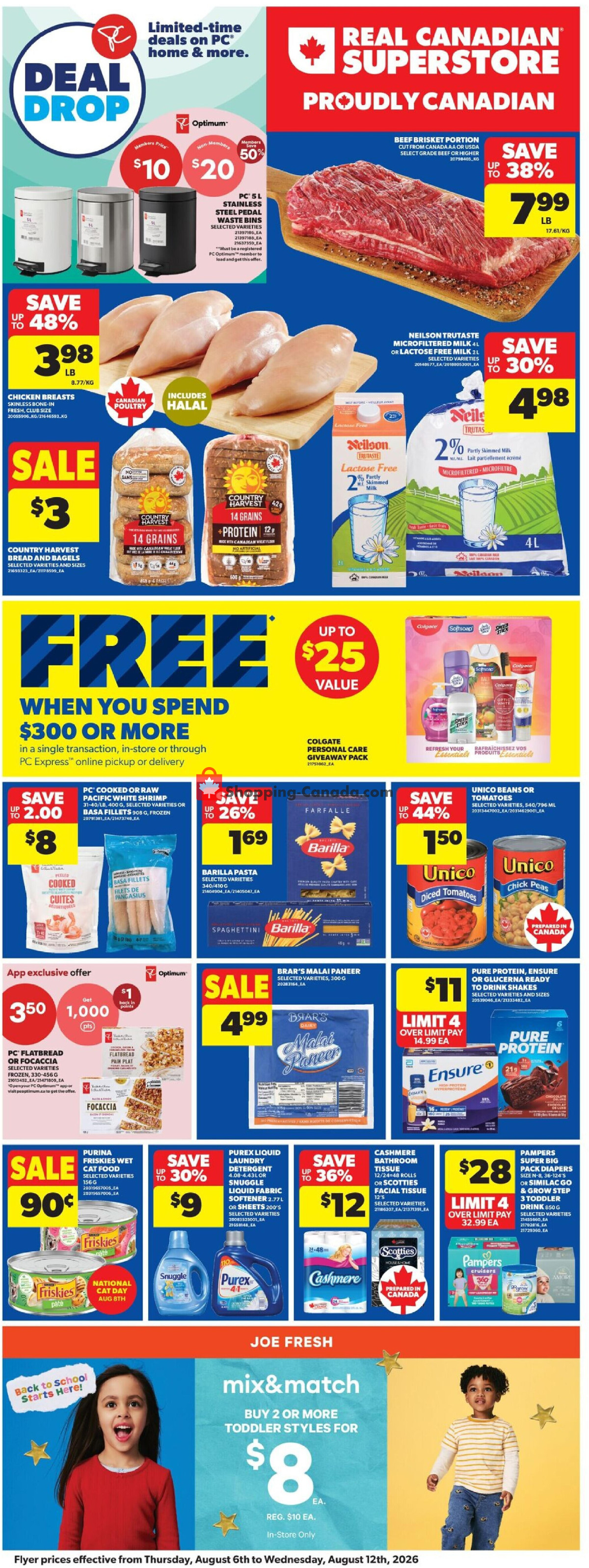Real Canadian Superstore flyer from Thursday August 6, 2026 to Wednesday August 12, 2026 - page 4