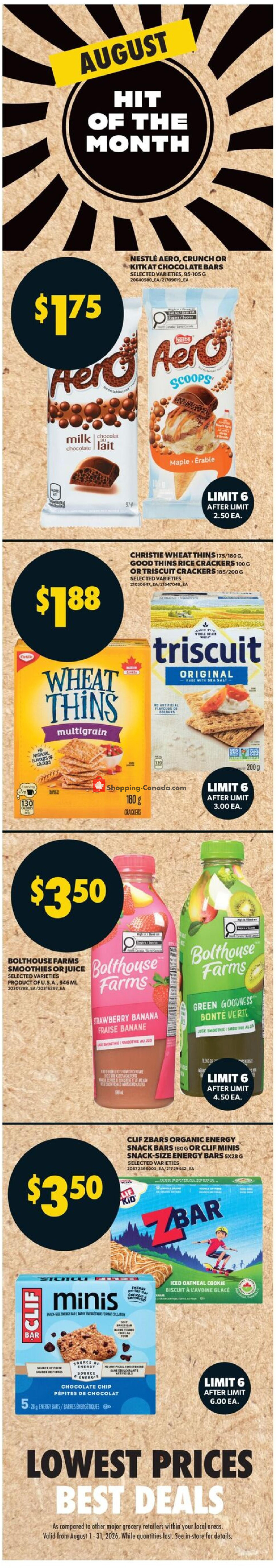 Real Canadian Superstore flyer from Thursday August 6, 2026 to Wednesday August 12, 2026 - page 6
