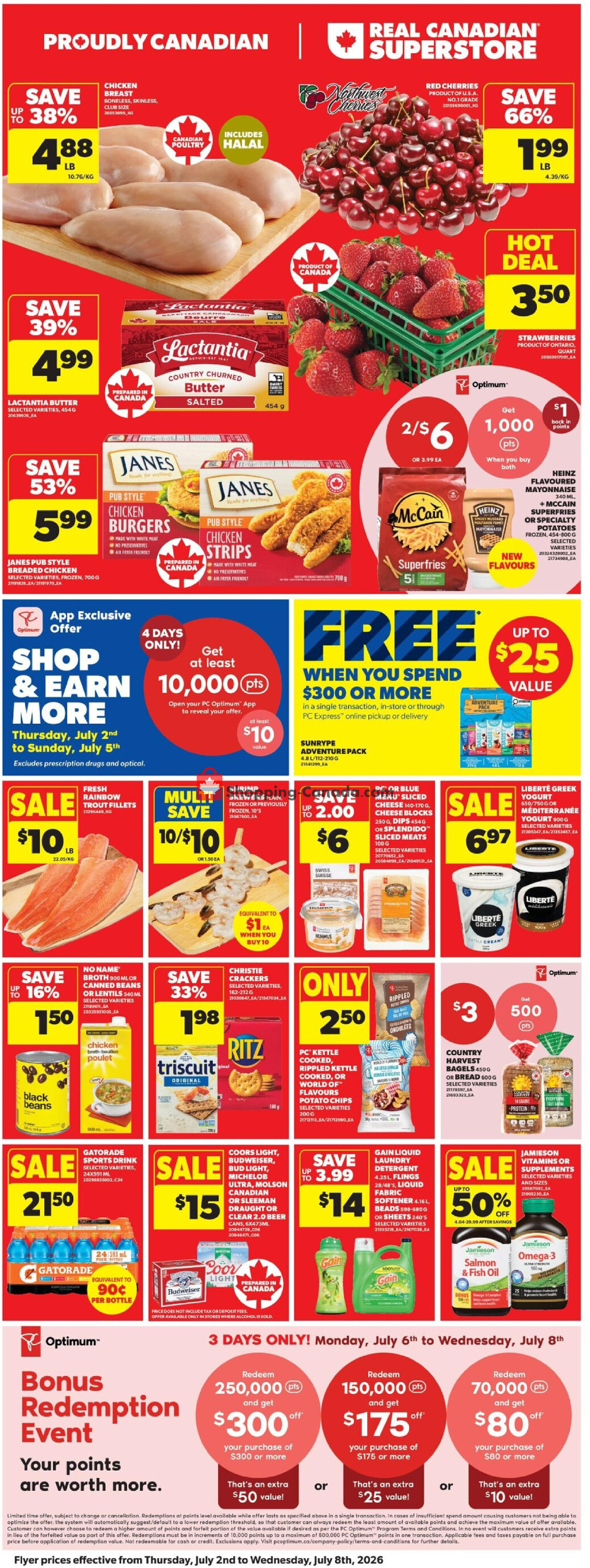 Real Canadian Superstore flyer from Thursday July 2, 2026 to Wednesday July 8, 2026 - page 4