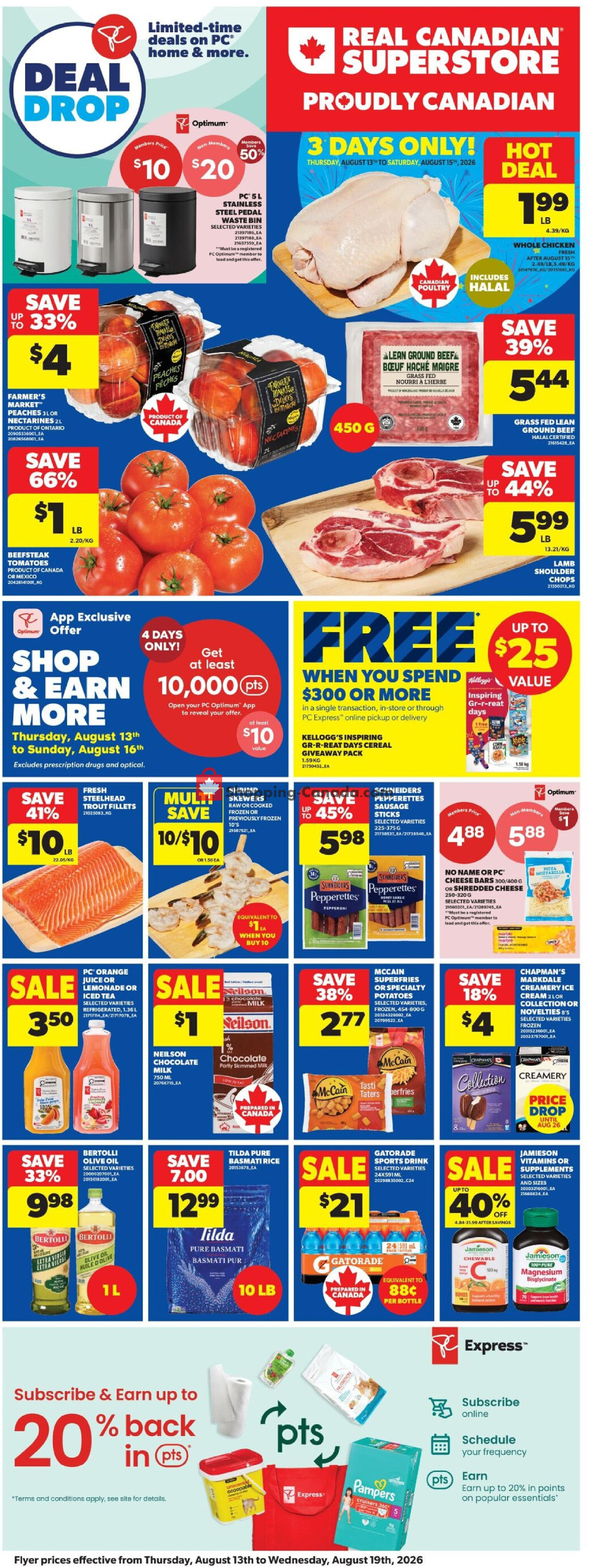 Real Canadian Superstore flyer from Thursday August 13, 2026 to Wednesday August 19, 2026 - page 4