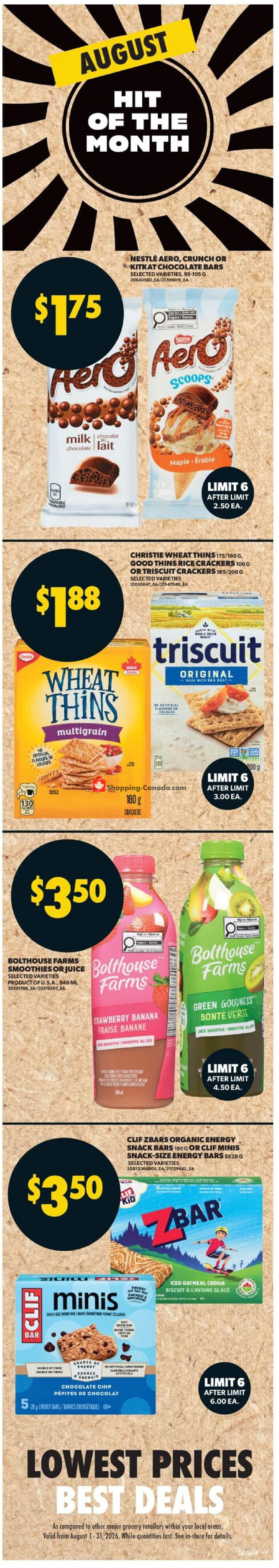 Real Canadian Superstore flyer from Thursday August 13, 2026 to Wednesday August 19, 2026 - page 7