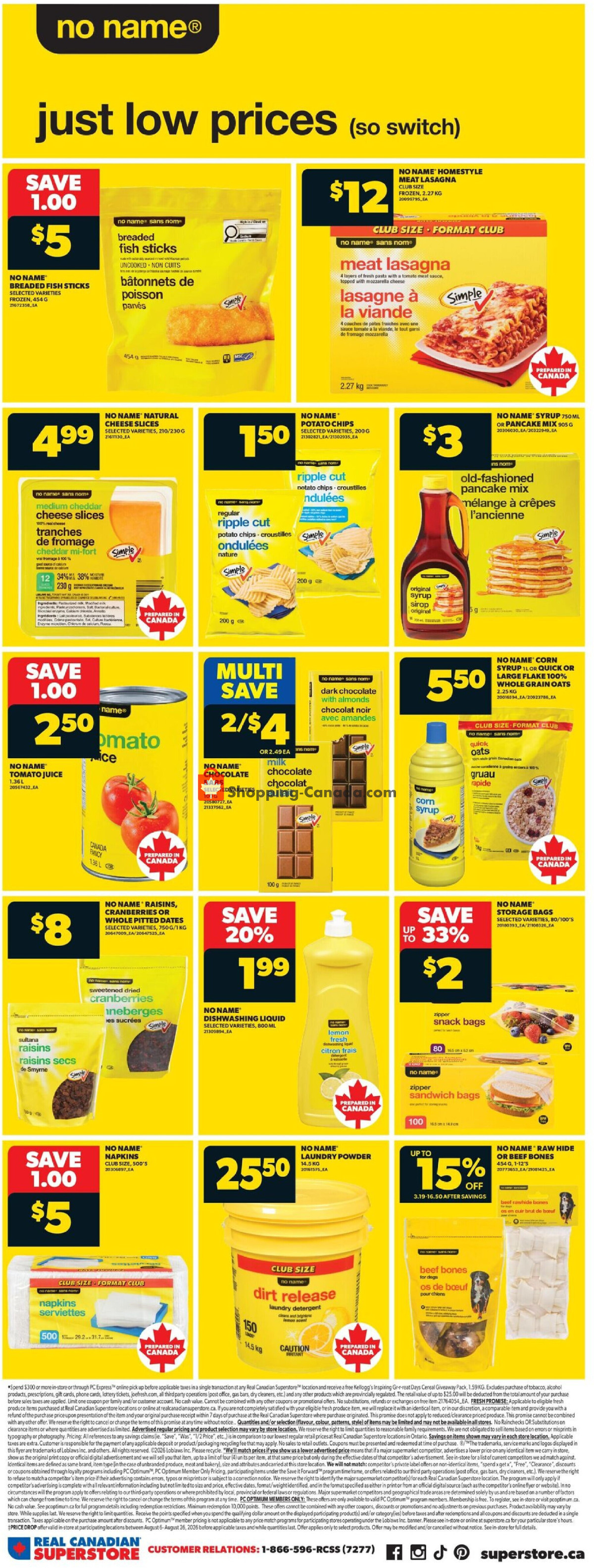 Real Canadian Superstore flyer from Thursday August 13, 2026 to Wednesday August 19, 2026 - page 9