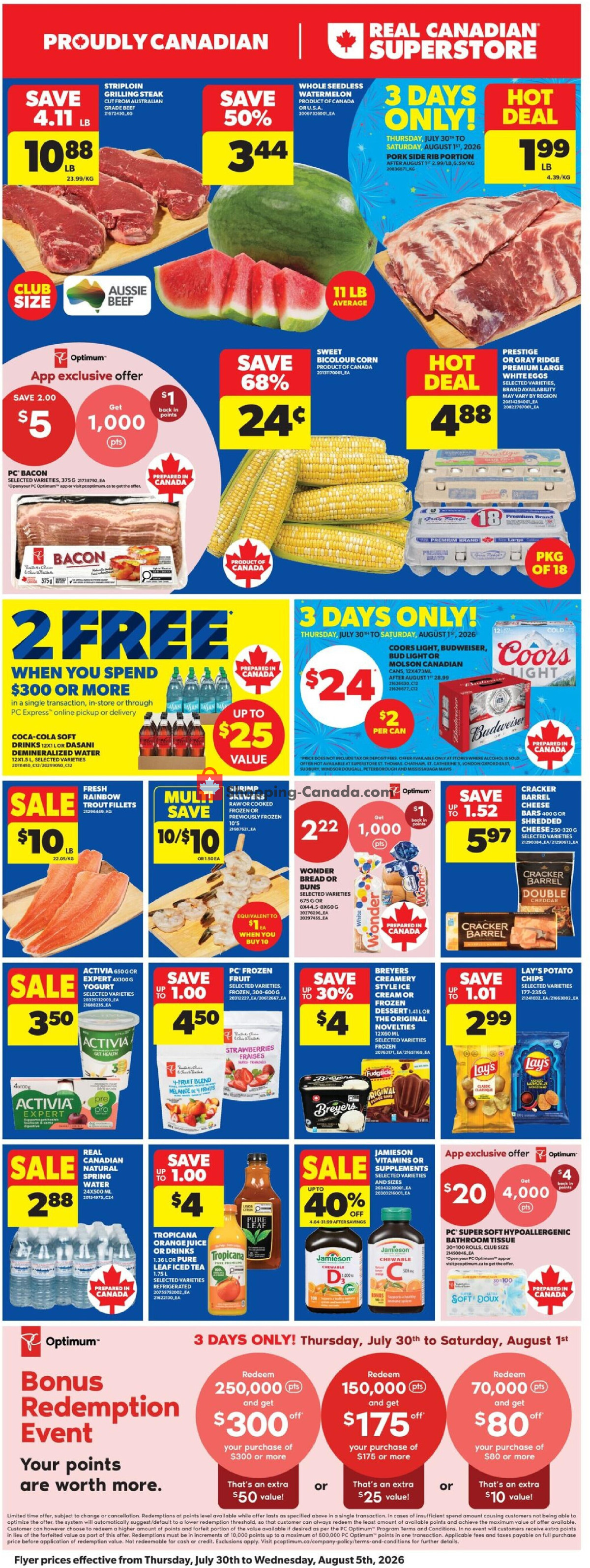 Real Canadian Superstore flyer from Thursday July 30, 2026 to Wednesday August 5, 2026 - page 3