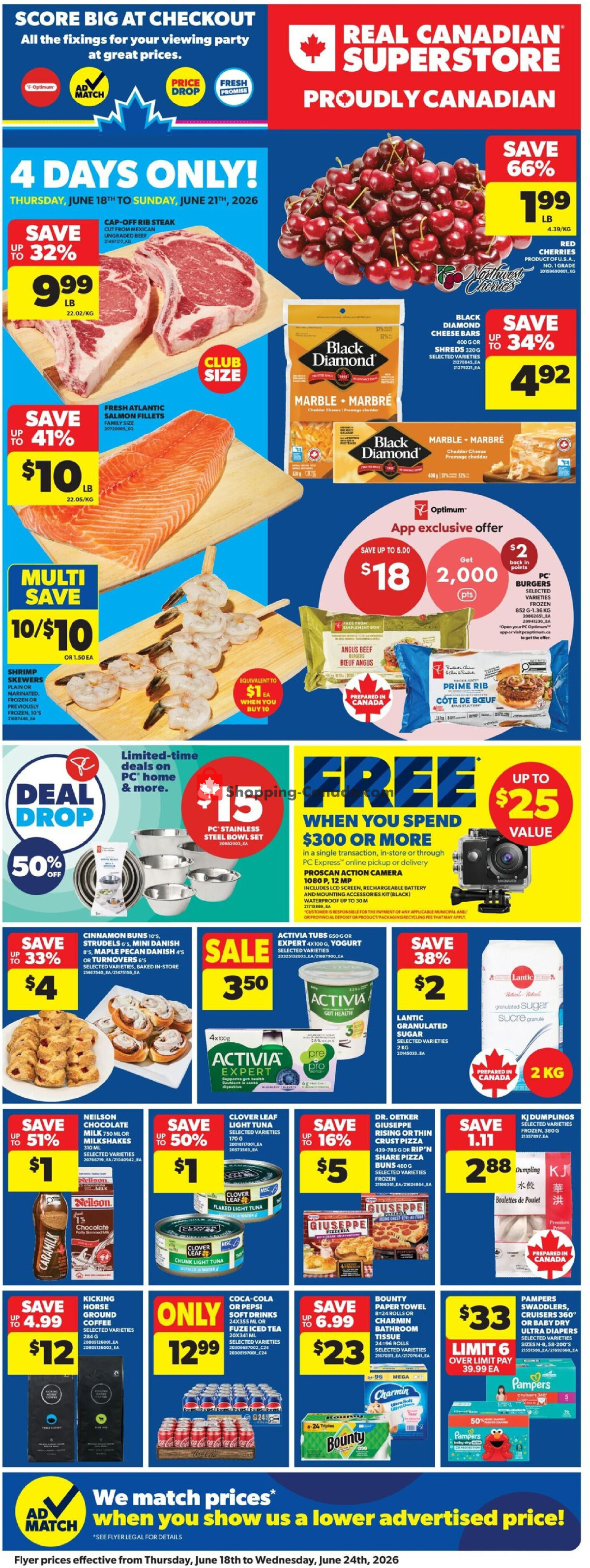 Real Canadian Superstore flyer from Thursday June 18, 2026 to Wednesday June 24, 2026 - page 4