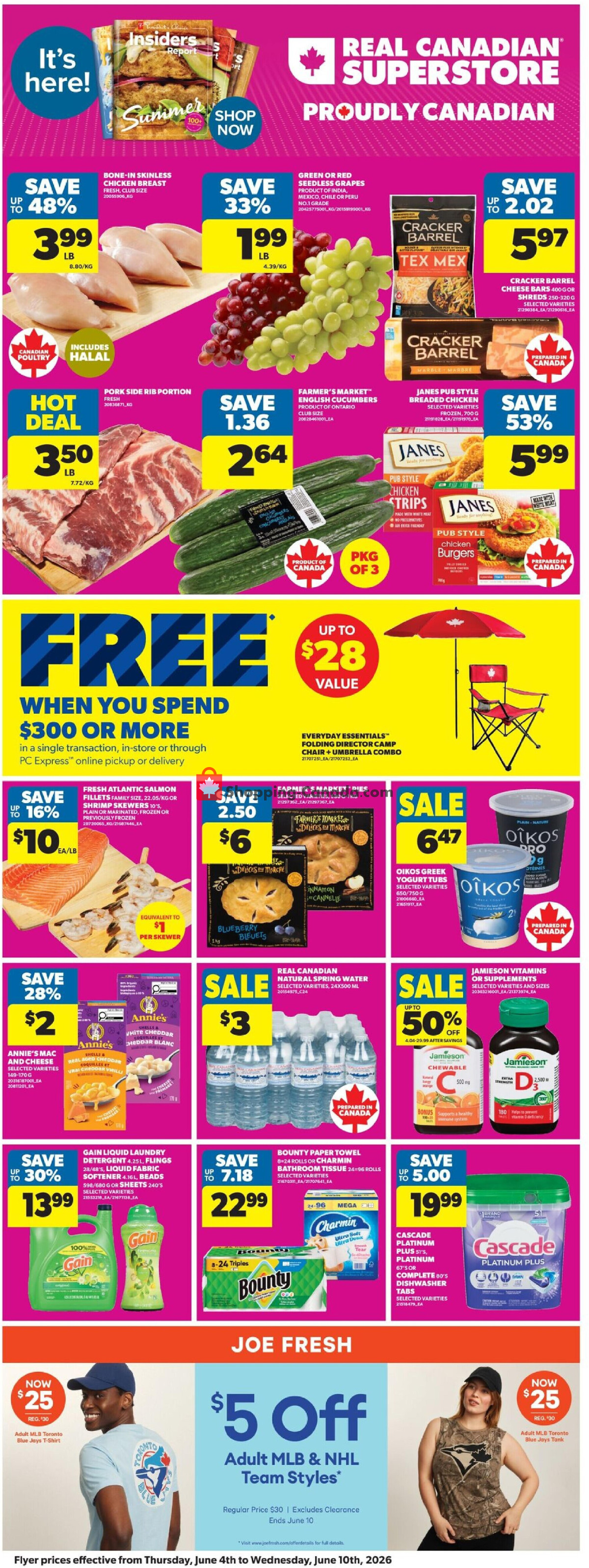 Real Canadian Superstore flyer from Thursday June 4, 2026 to Wednesday June 10, 2026 - page 4