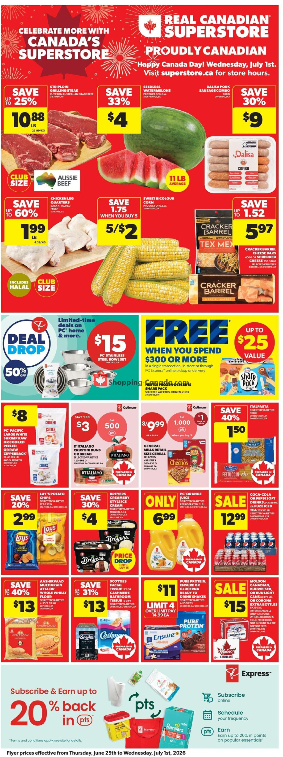 Real Canadian Superstore flyer from Thursday June 25, 2026 to Wednesday July 1, 2026 - page 28