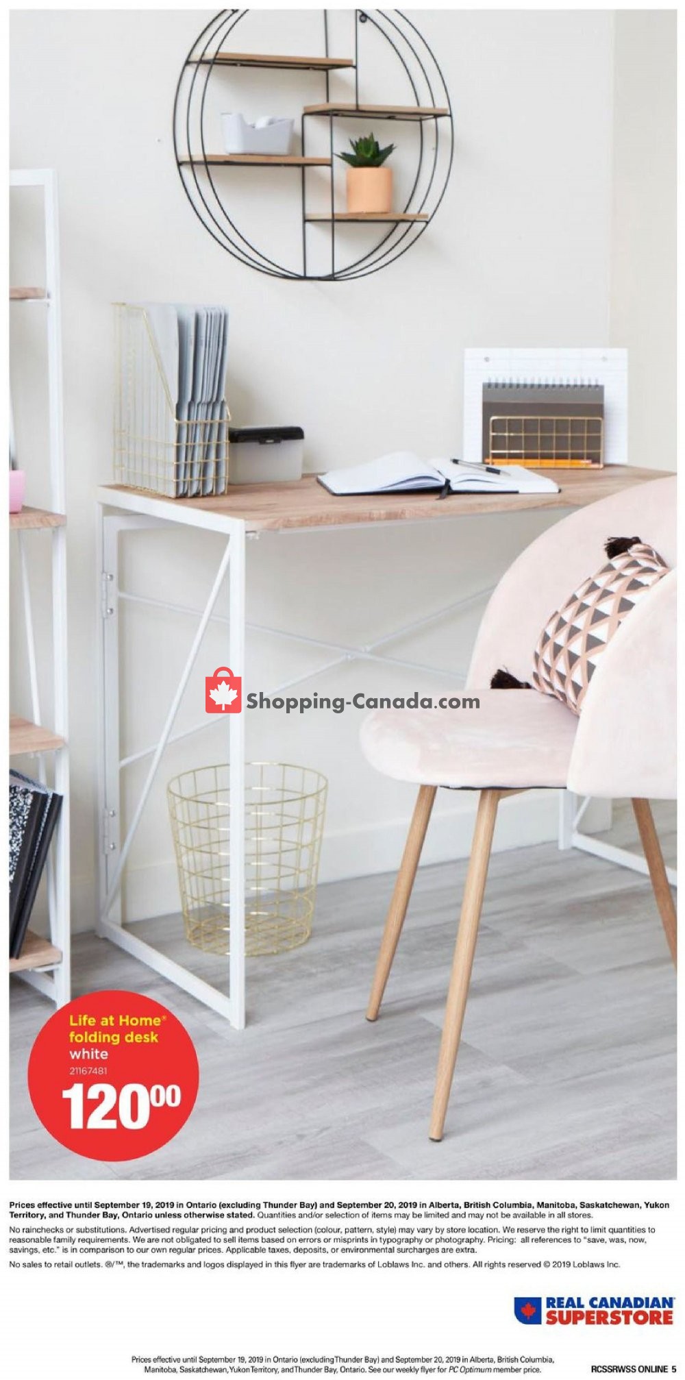 Real Canadian Superstore flyer from Friday August 30, 2019 to Friday September 20, 2019 - page 5