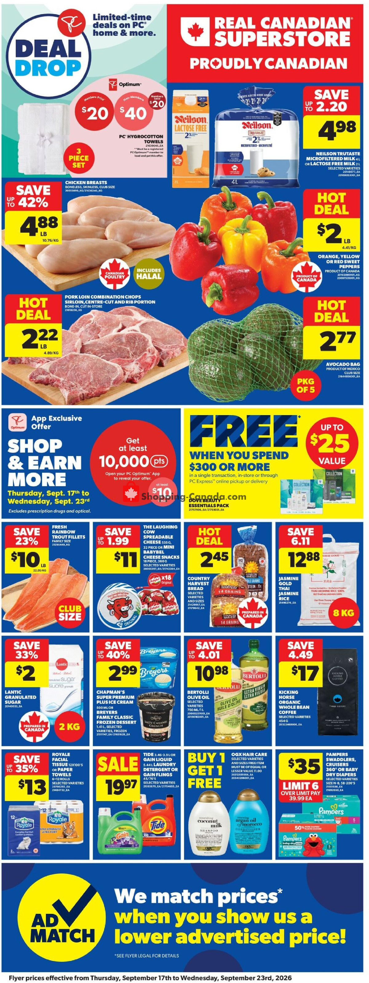 Real Canadian Superstore flyer from Thursday September 17, 2026 to Wednesday September 23, 2026 - page 4