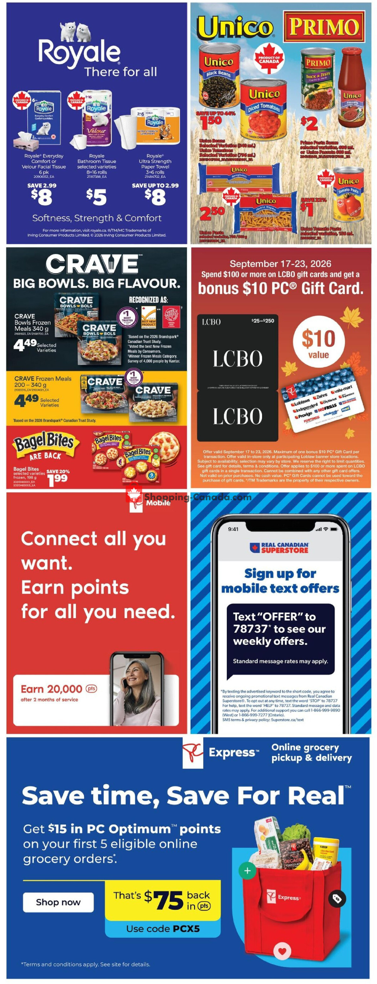 Real Canadian Superstore flyer from Thursday September 17, 2026 to Wednesday September 23, 2026 - page 44