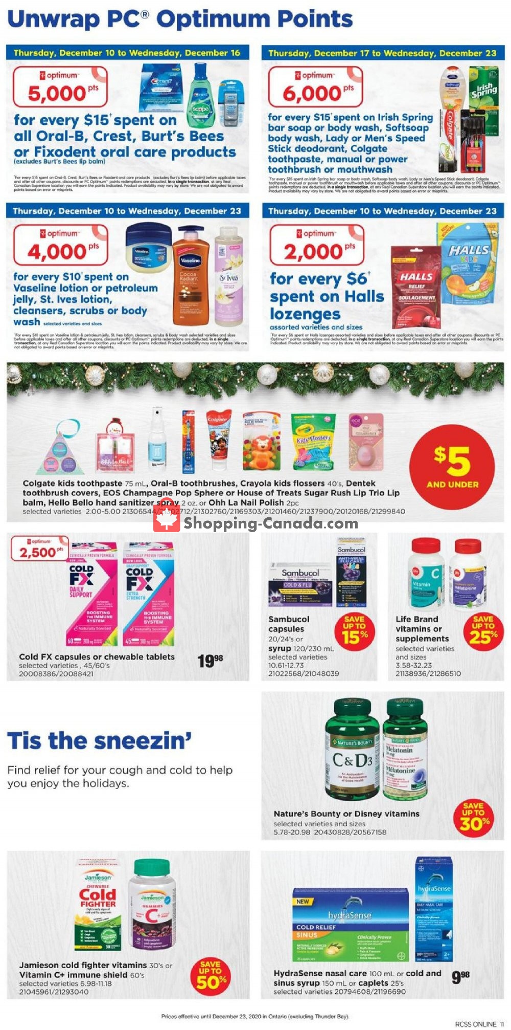 Real Canadian Superstore flyer from Thursday December 10, 2020 to Thursday December 24, 2020 - page 11