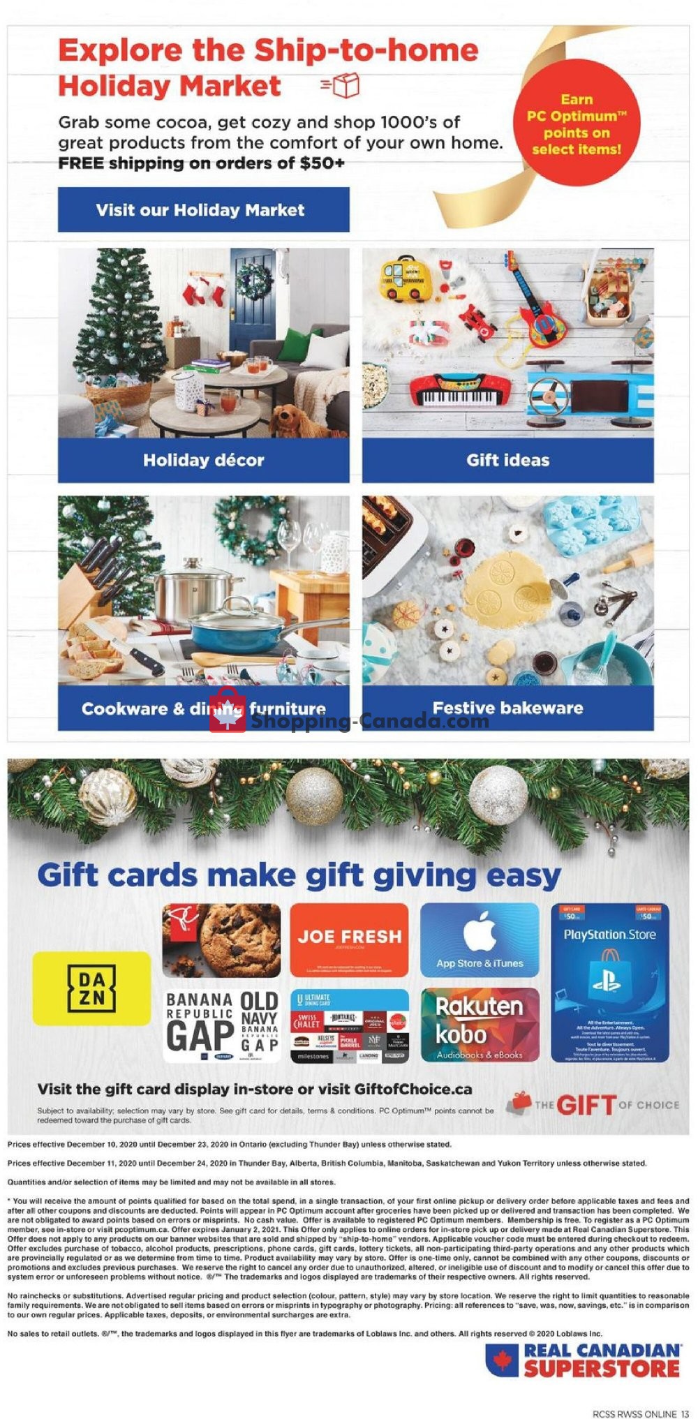 Real Canadian Superstore flyer from Thursday December 10, 2020 to Thursday December 24, 2020 - page 13