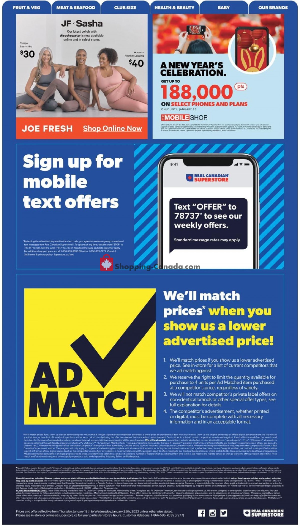 Real Canadian Superstore flyer from Thursday January 19, 2023 to Wednesday January 25, 2023 - page 19