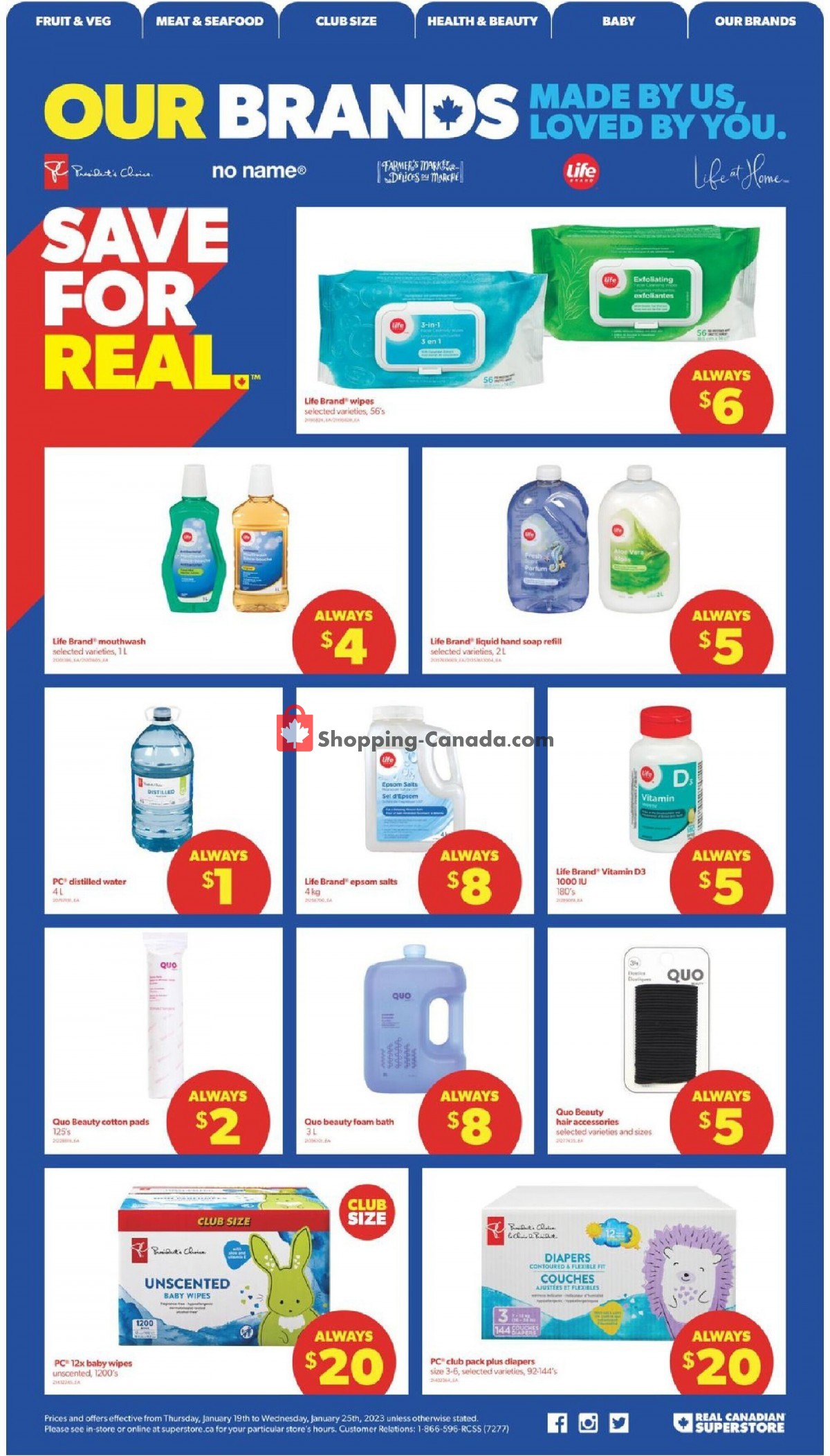 Real Canadian Superstore flyer from Thursday January 19, 2023 to Wednesday January 25, 2023 - page 5