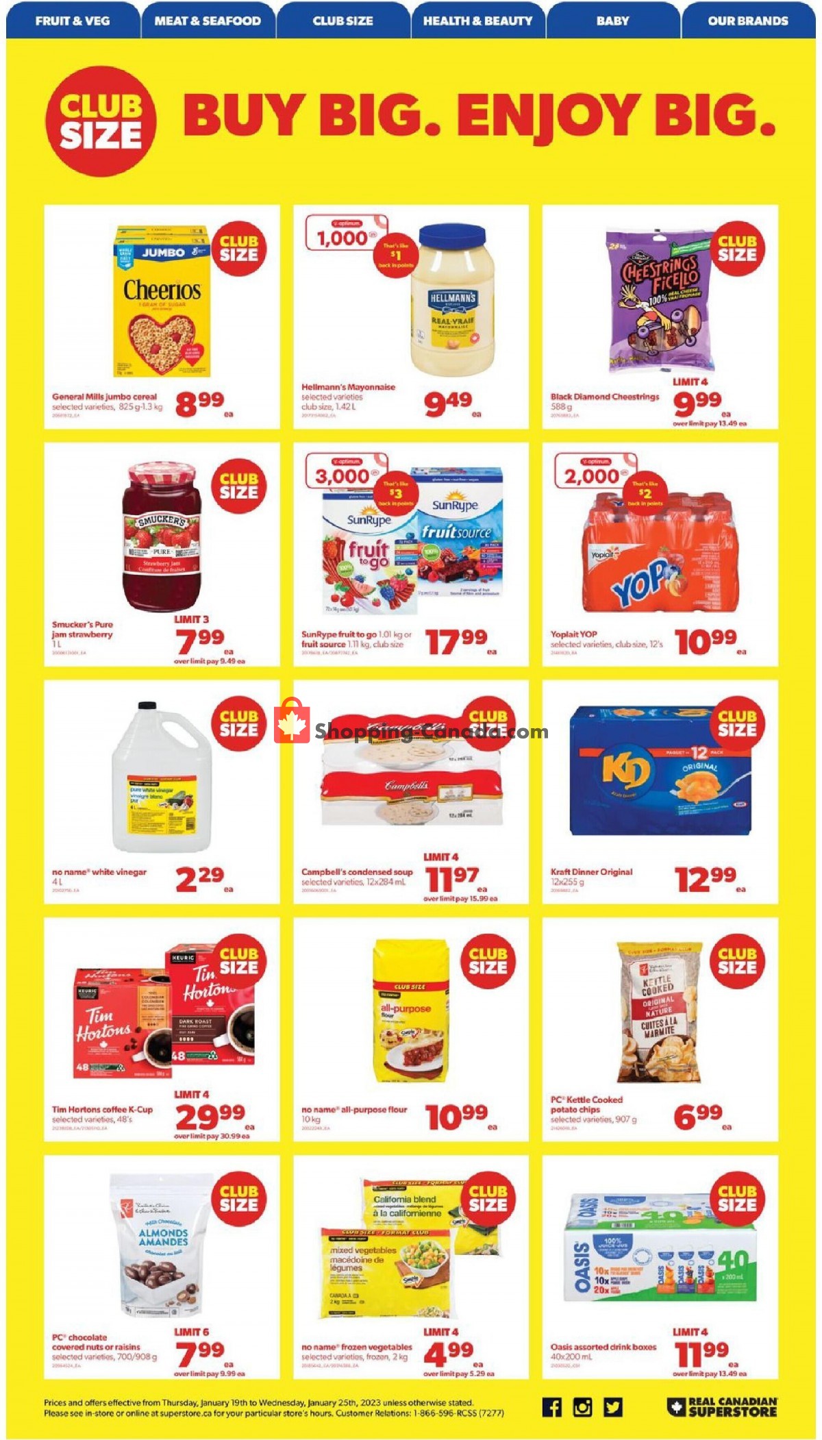 Real Canadian Superstore flyer from Thursday January 19, 2023 to Wednesday January 25, 2023 - page 7