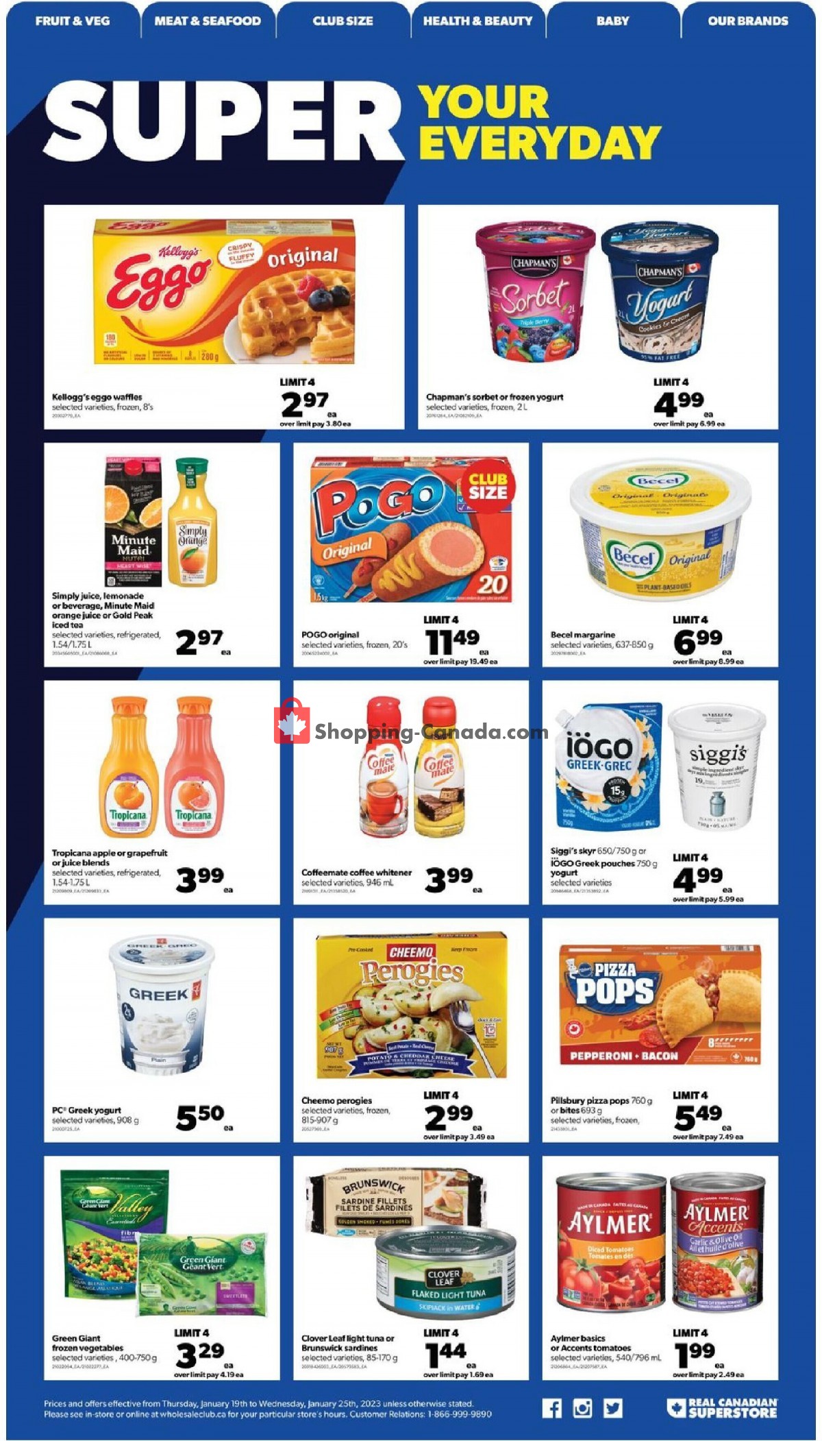 Real Canadian Superstore flyer from Thursday January 19, 2023 to Wednesday January 25, 2023 - page 14