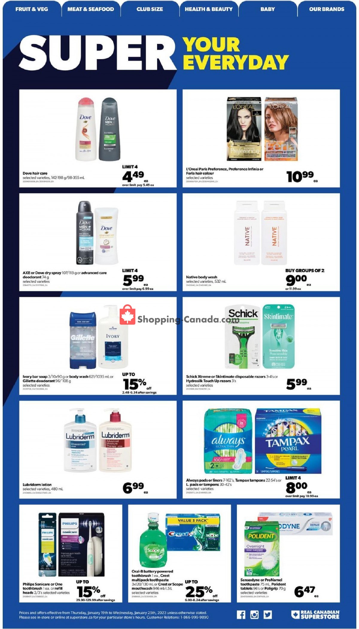 Real Canadian Superstore flyer from Thursday January 19, 2023 to Wednesday January 25, 2023 - page 15