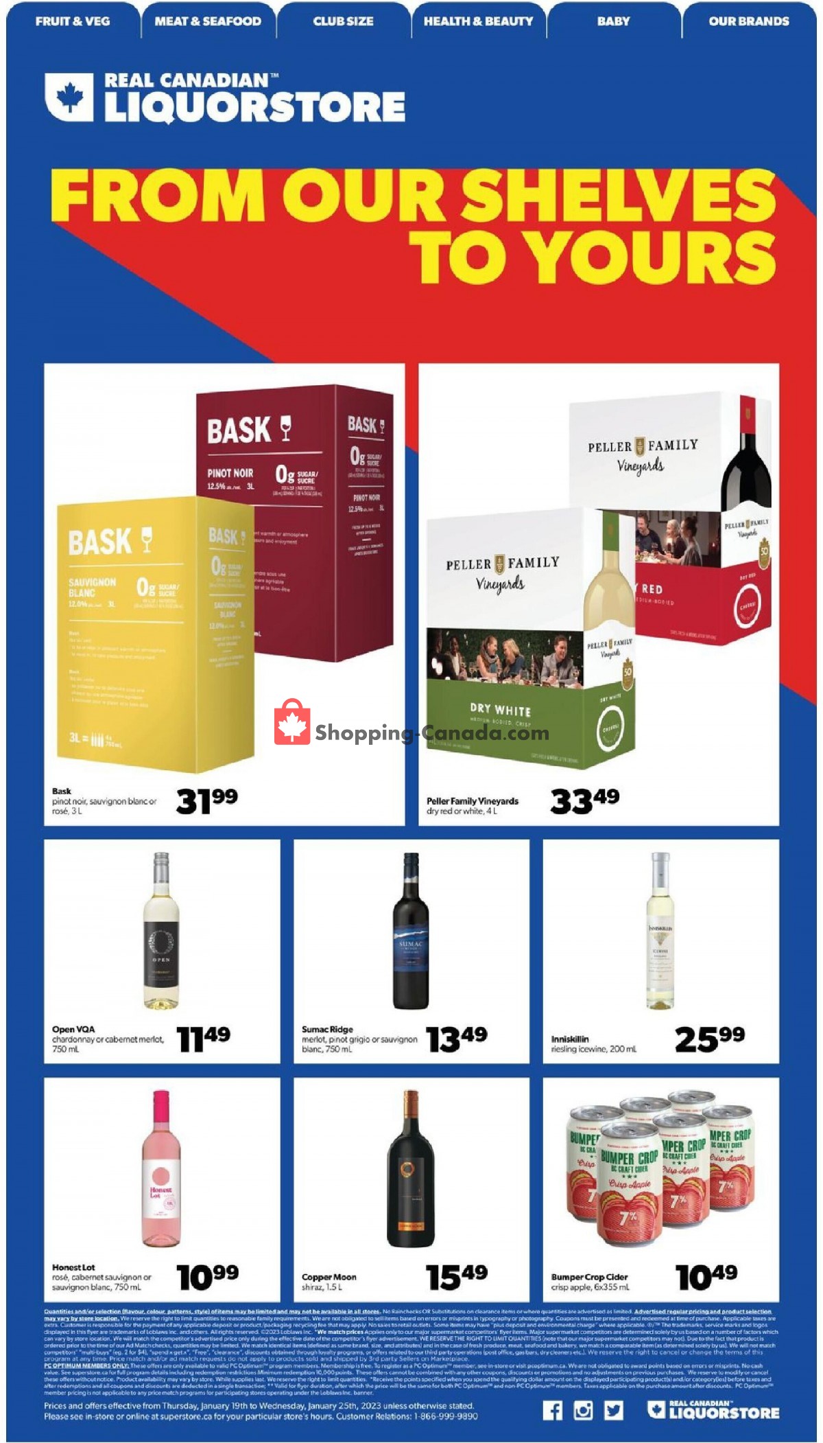 Real Canadian Superstore flyer from Thursday January 19, 2023 to Wednesday January 25, 2023 - page 21