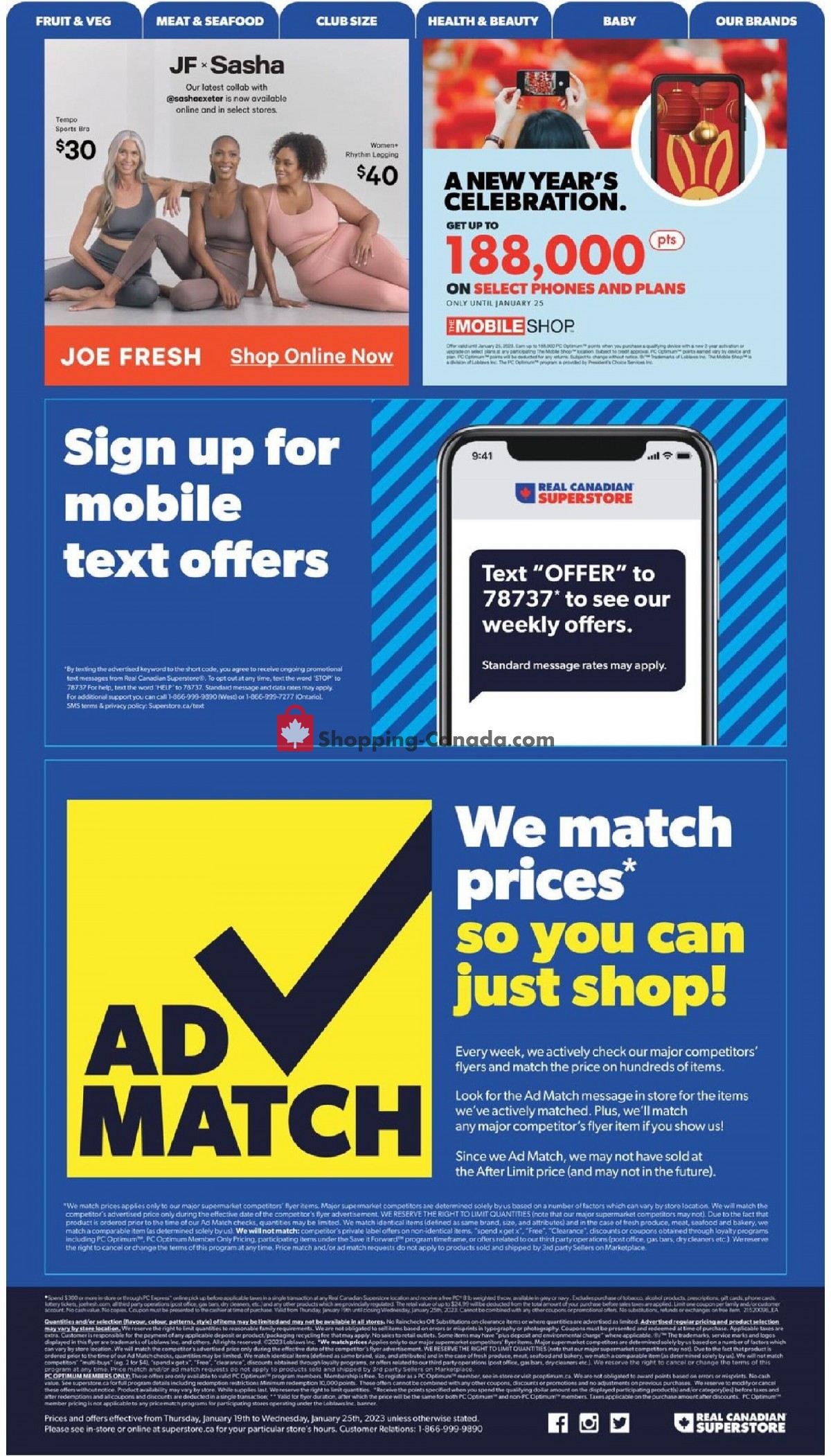 Real Canadian Superstore flyer from Thursday January 19, 2023 to Wednesday January 25, 2023 - page 22