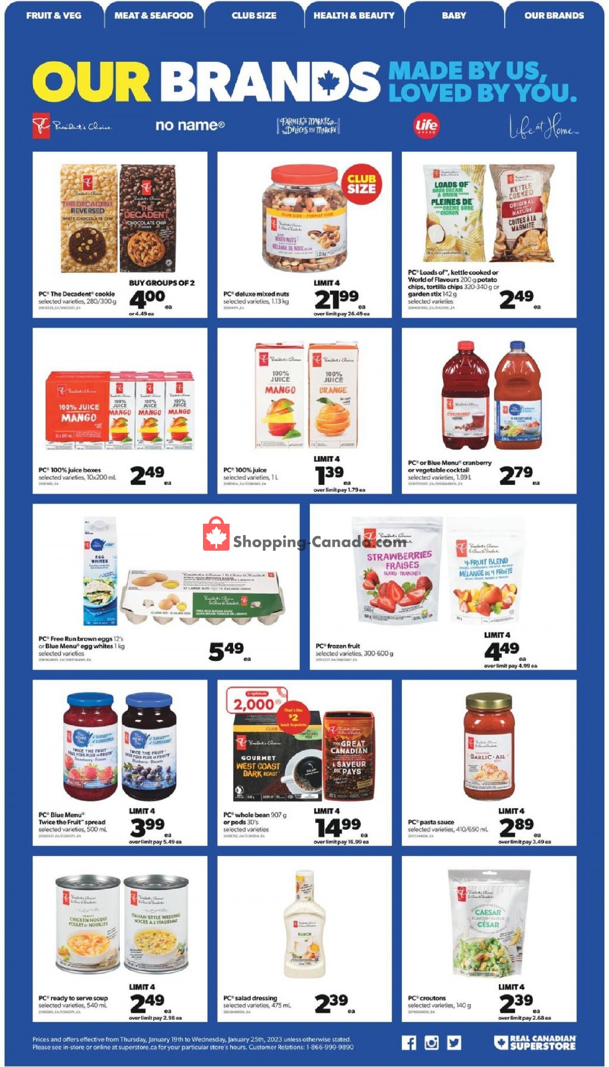 Real Canadian Superstore flyer from Thursday January 19, 2023 to Wednesday January 25, 2023 - page 4