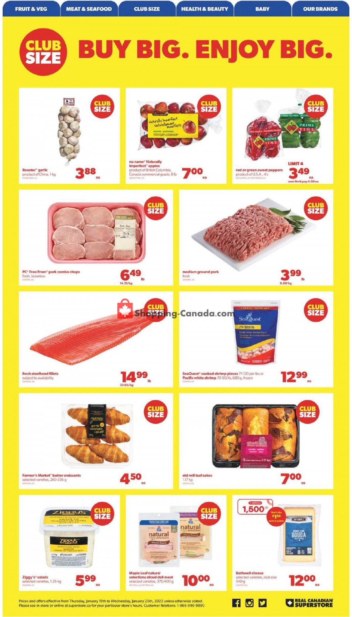 Real Canadian Superstore flyer from Thursday January 19, 2023 to Wednesday January 25, 2023 - page 6
