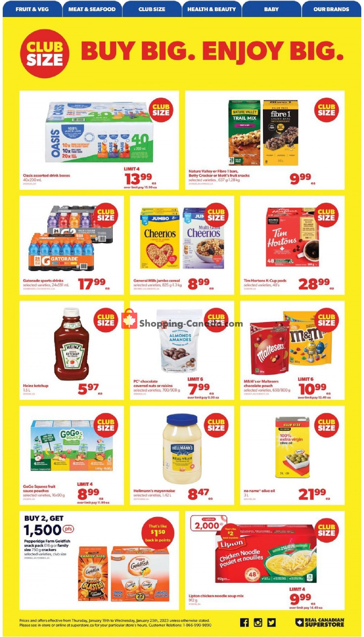 Real Canadian Superstore flyer from Thursday January 19, 2023 to Wednesday January 25, 2023 - page 7