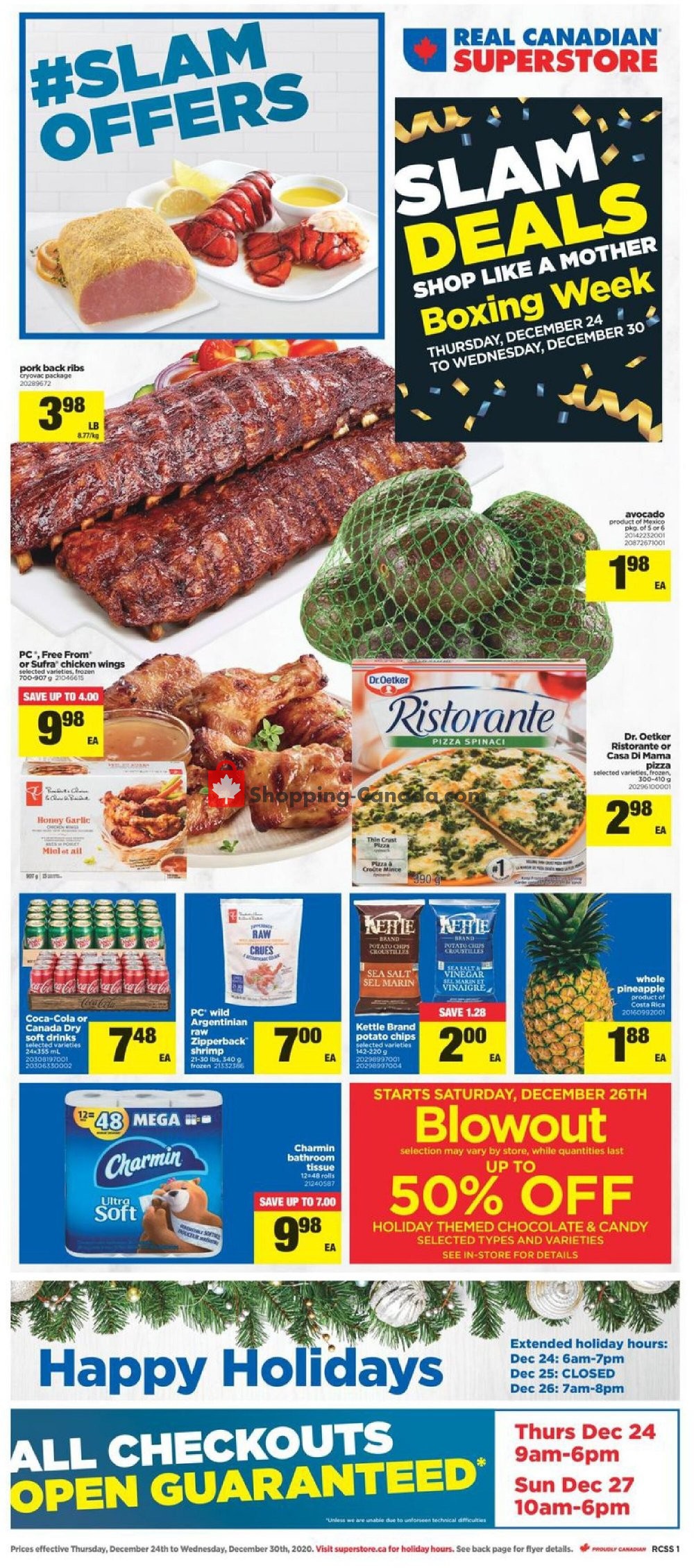 Real Canadian Superstore flyer from Thursday December 24, 2020 to Wednesday December 30, 2020 - page 1