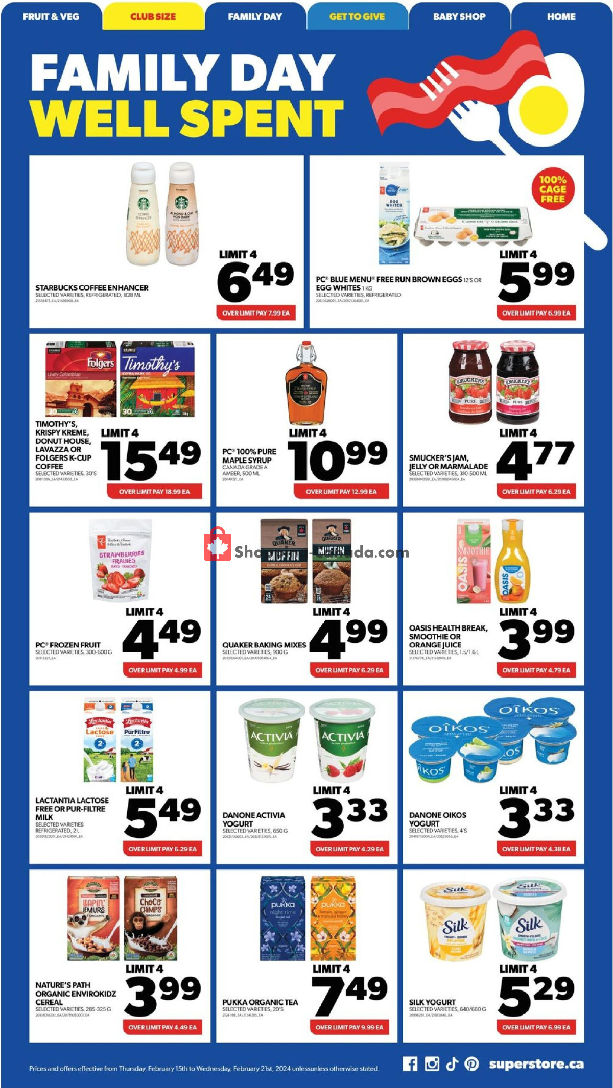 Real Canadian Superstore flyer from Thursday February 15, 2024 to Wednesday February 21, 2024 - page 11