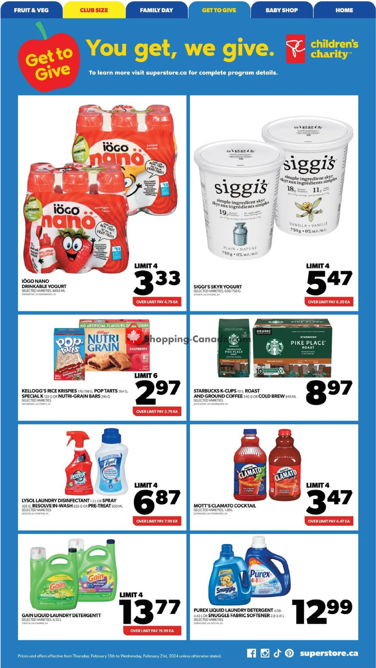 Real Canadian Superstore flyer from Thursday February 15, 2024 to Wednesday February 21, 2024 - page 13