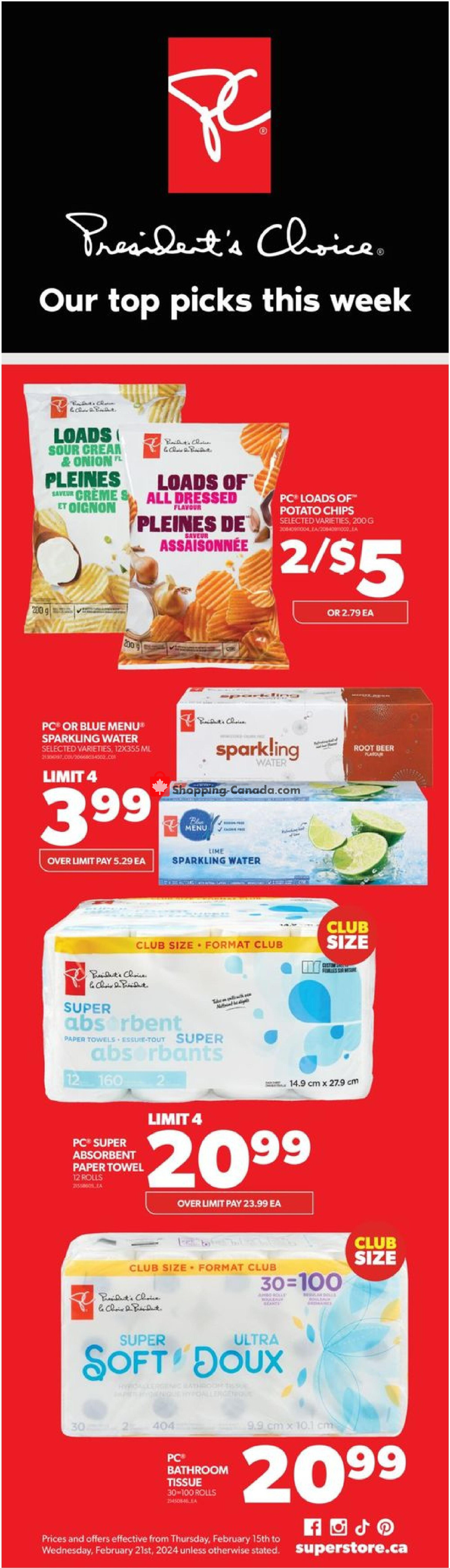 Real Canadian Superstore flyer from Thursday February 15, 2024 to Wednesday February 21, 2024 - page 3