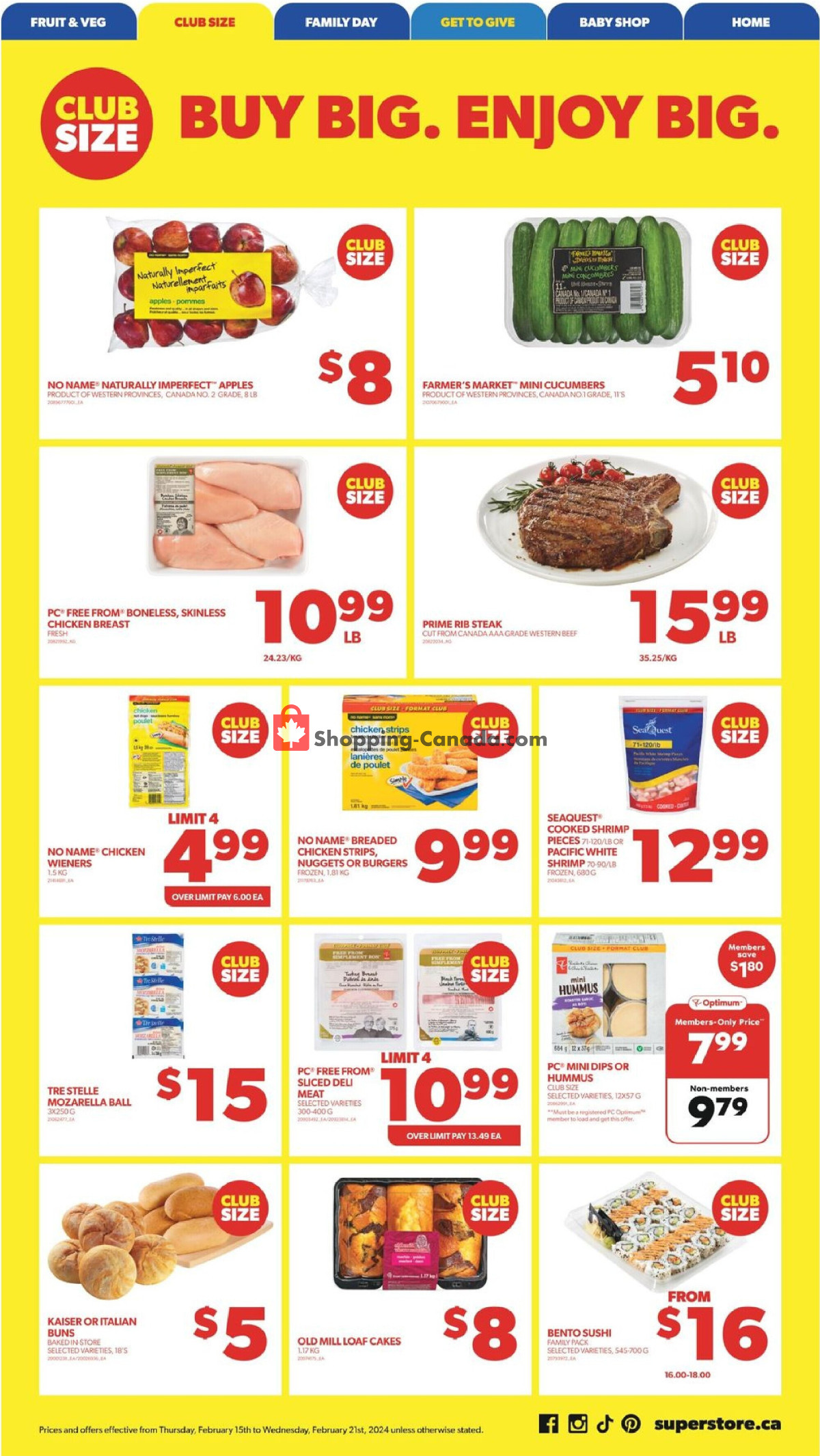 Real Canadian Superstore flyer from Thursday February 15, 2024 to Wednesday February 21, 2024 - page 8
