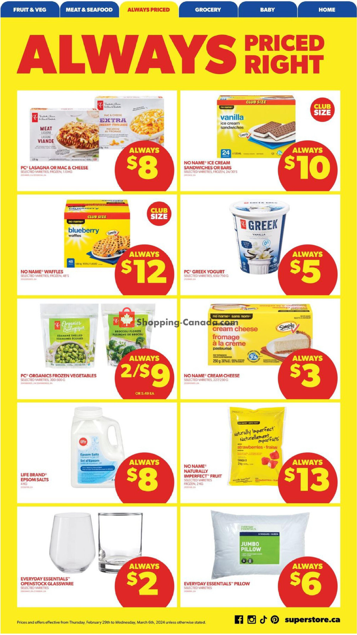 Real Canadian Superstore flyer from Thursday February 29, 2024 to Wednesday March 6, 2024 - page 11