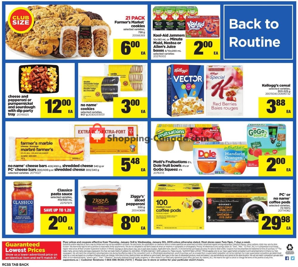 Real Canadian Superstore flyer from Thursday January 3, 2019 to Wednesday January 9, 2019 - page 20