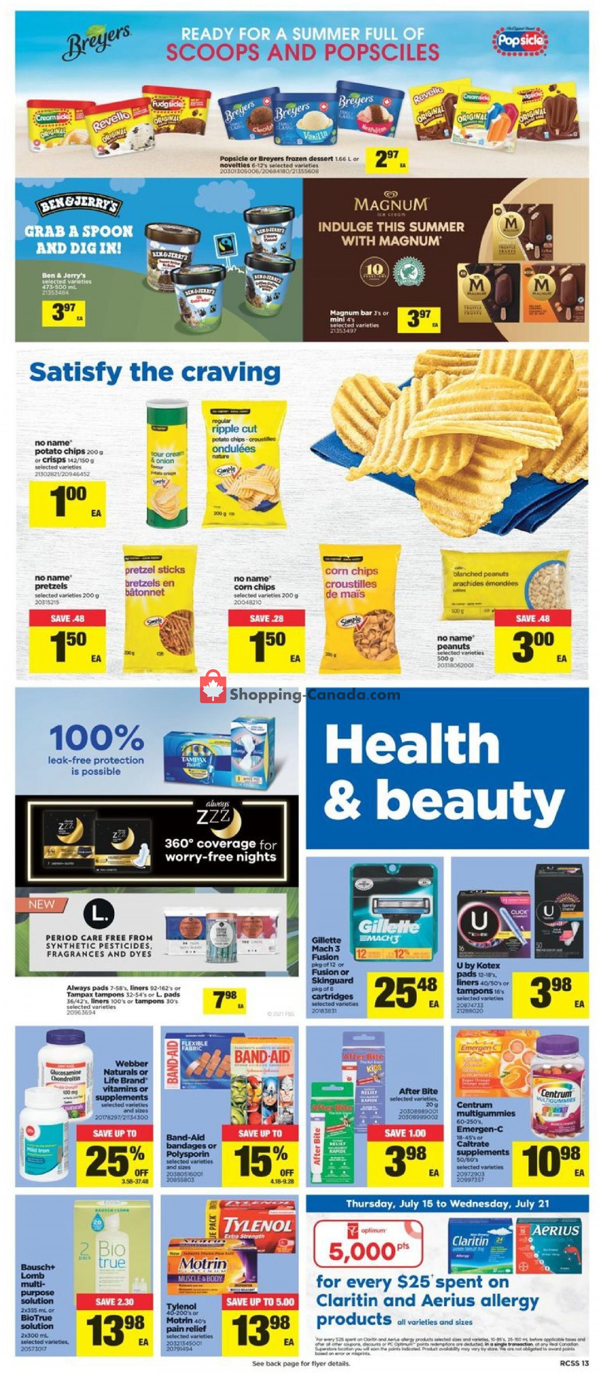 Real Canadian Superstore flyer from Thursday July 15, 2021 to Wednesday July 21, 2021 - page 13