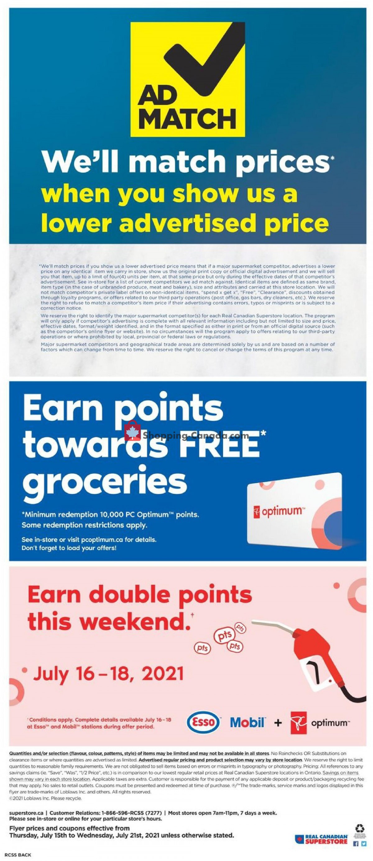 Real Canadian Superstore flyer from Thursday July 15, 2021 to Wednesday July 21, 2021 - page 21