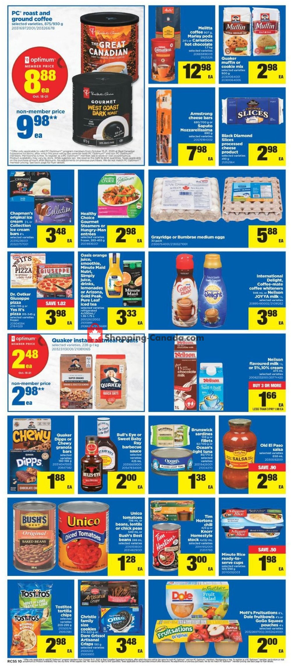 Real Canadian Superstore flyer from Thursday October 15, 2020 to Wednesday October 21, 2020 - page 10