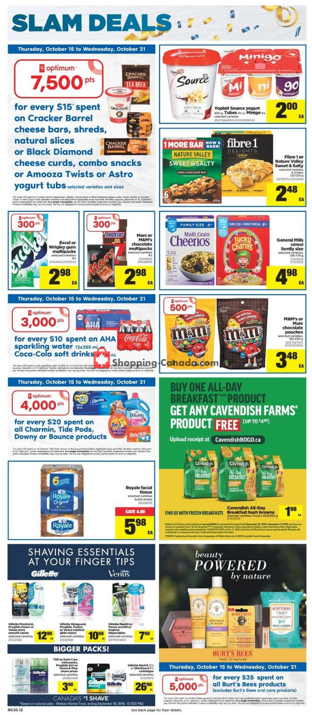 Real Canadian Superstore flyer from Thursday October 15, 2020 to Wednesday October 21, 2020 - page 12