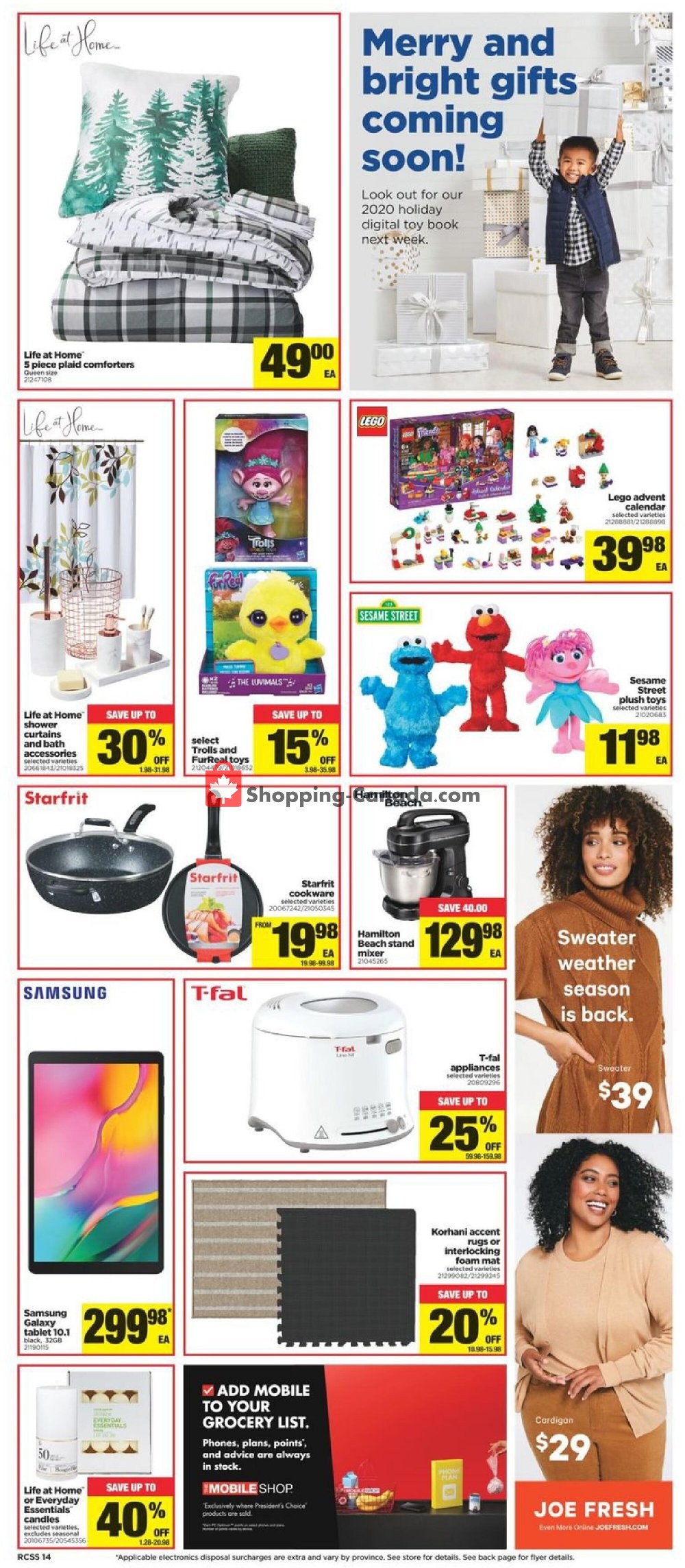 Real Canadian Superstore flyer from Thursday October 15, 2020 to Wednesday October 21, 2020 - page 14