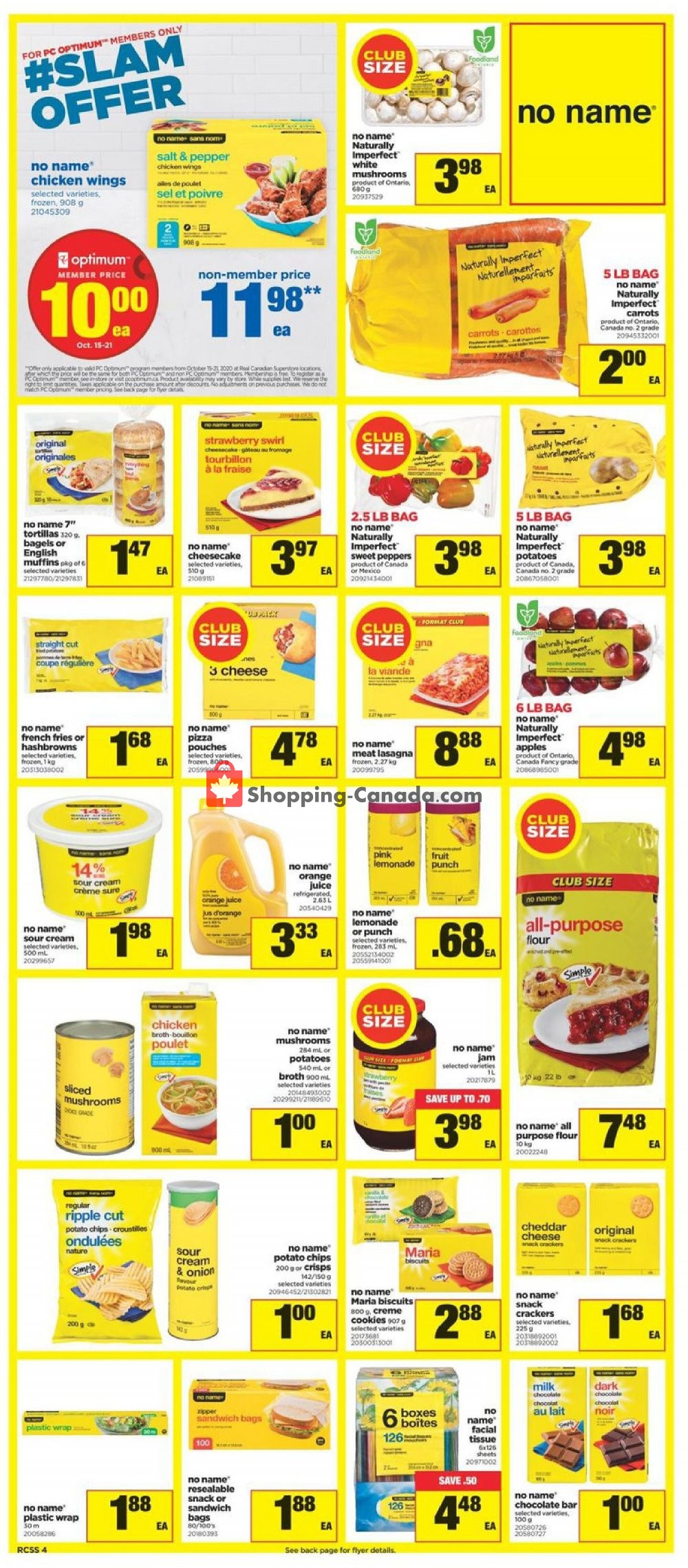 Real Canadian Superstore flyer from Thursday October 15, 2020 to Wednesday October 21, 2020 - page 4