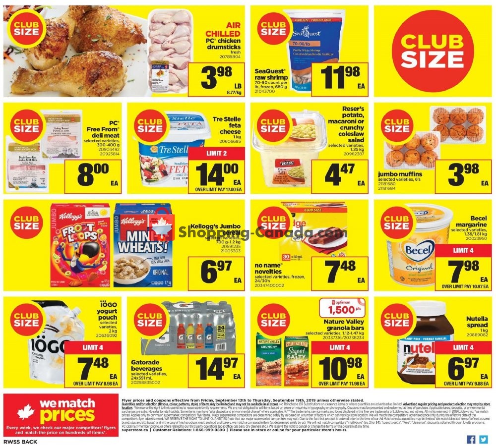Real Canadian Superstore flyer from Friday September 13, 2019 to Thursday September 19, 2019 - page 18