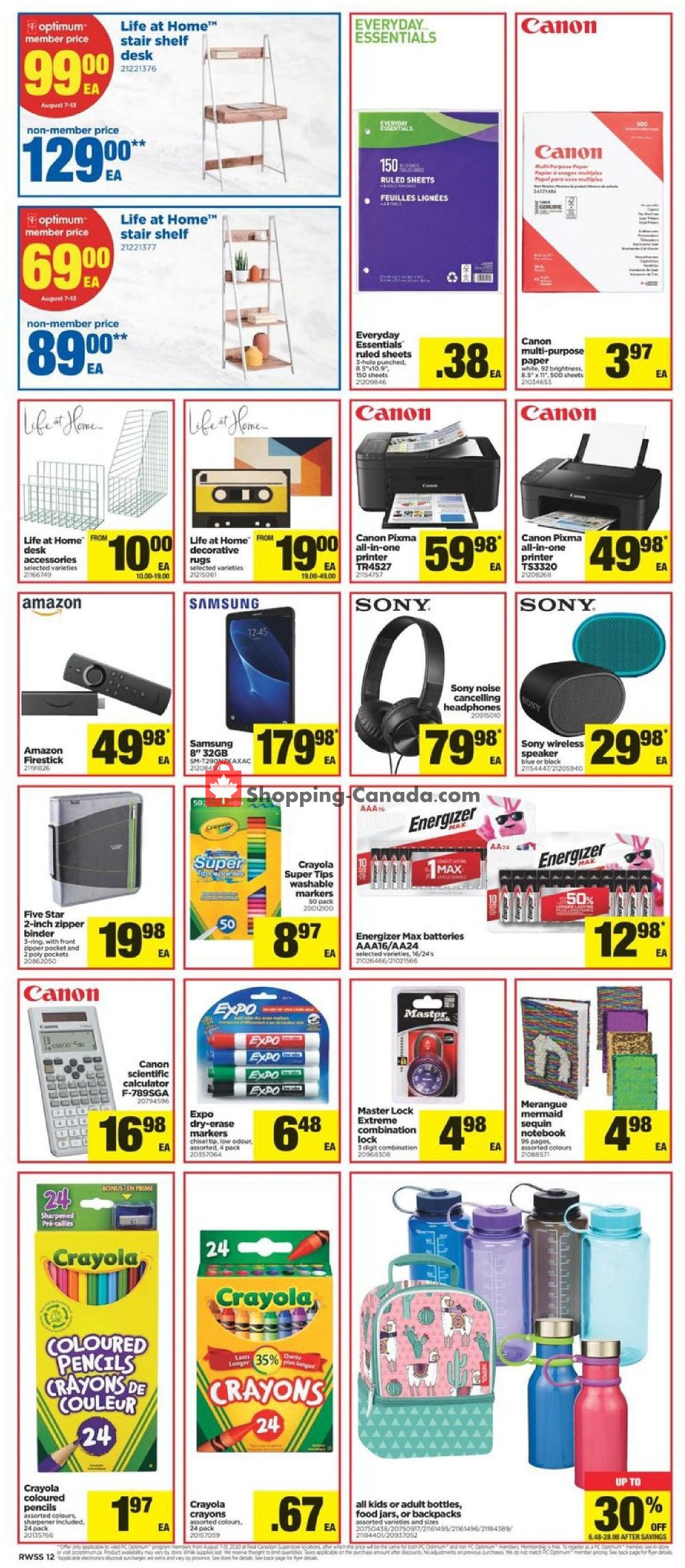 Real Canadian Superstore flyer from Friday August 7, 2020 to Thursday August 13, 2020 - page 11