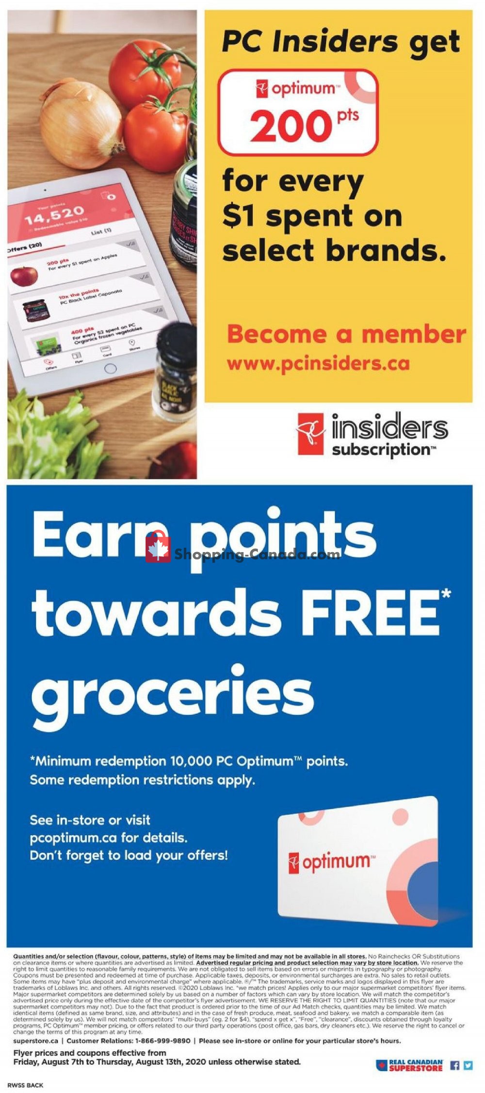 Real Canadian Superstore flyer from Friday August 7, 2020 to Thursday August 13, 2020 - page 13