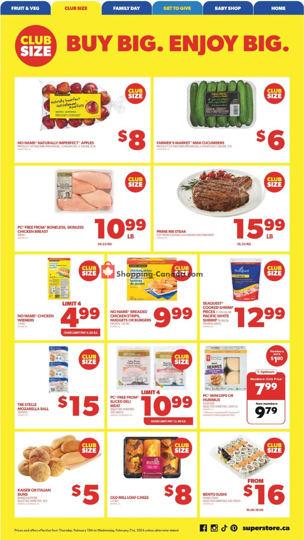 Real Canadian Superstore flyer from Thursday February 15, 2024 to Wednesday February 21, 2024 - page 8