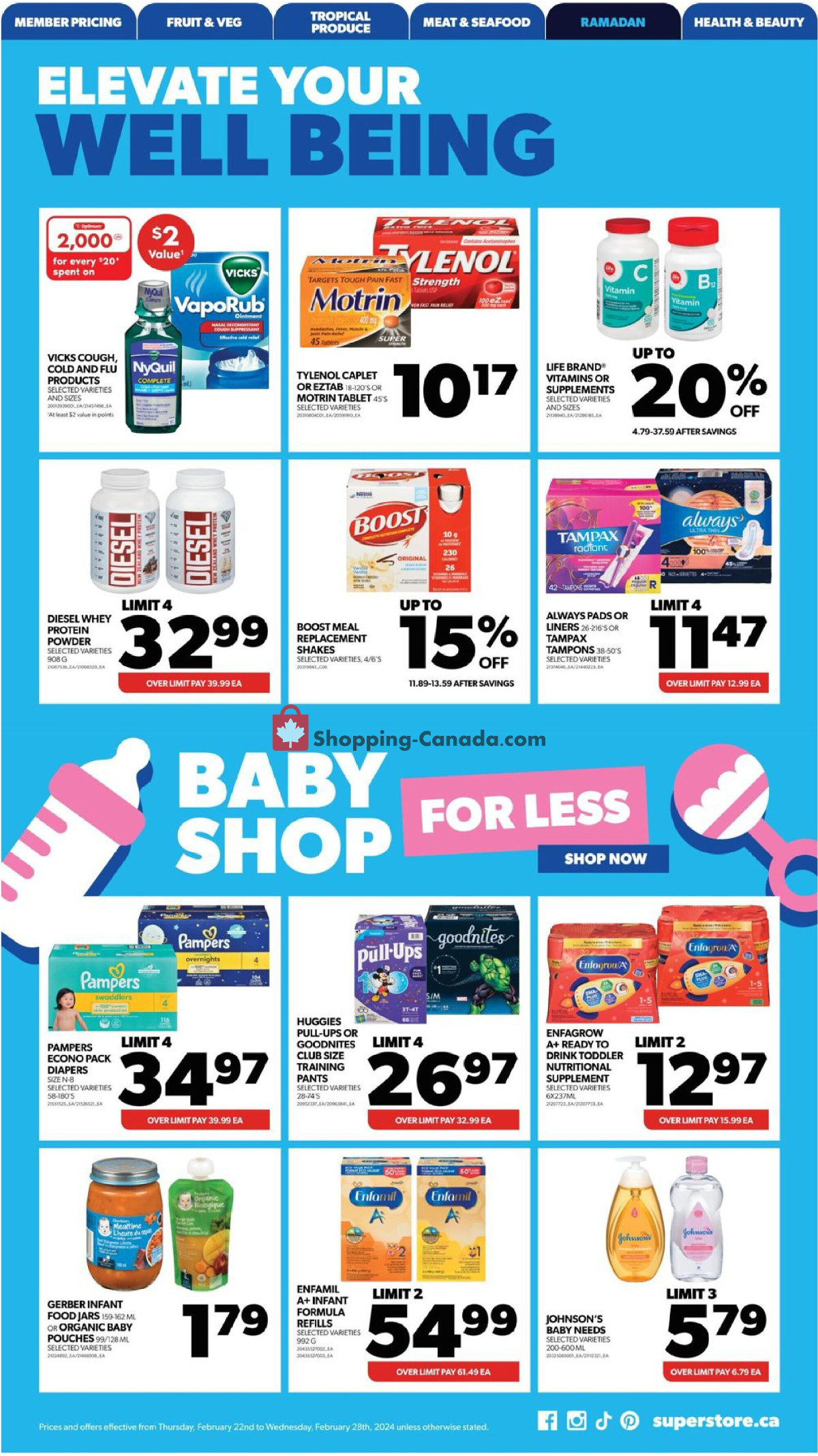 Real Canadian Superstore flyer from Thursday February 22, 2024 to Wednesday February 28, 2024 - page 22