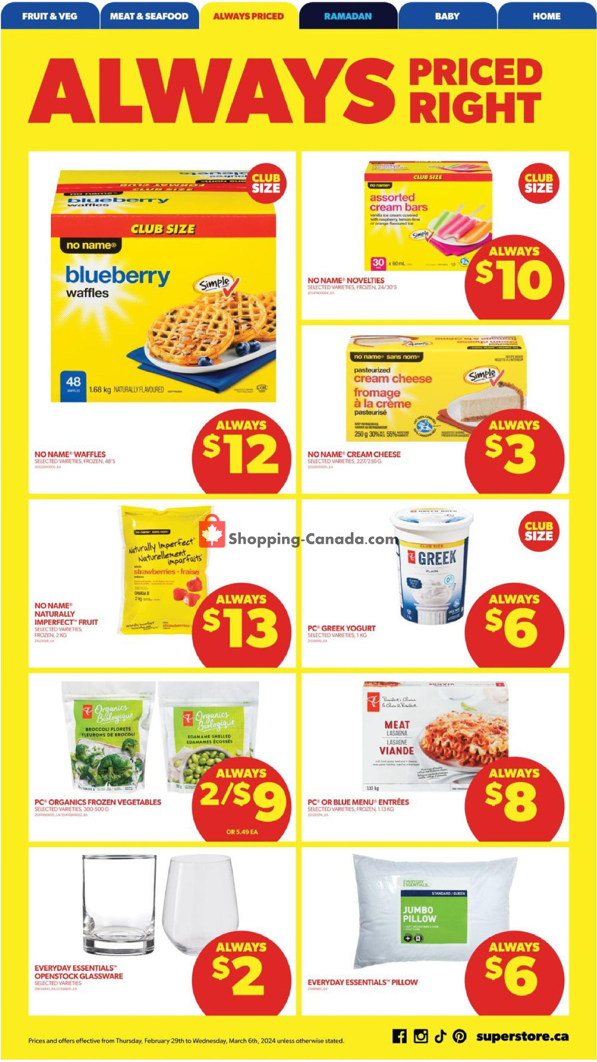 Real Canadian Superstore flyer from Thursday February 29, 2024 to Wednesday March 6, 2024 - page 11