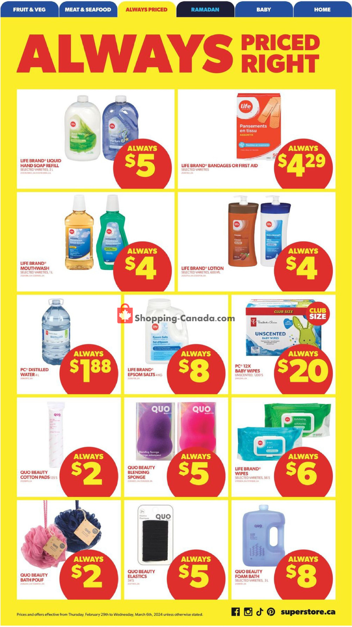 Real Canadian Superstore flyer from Thursday February 29, 2024 to Wednesday March 6, 2024 - page 12
