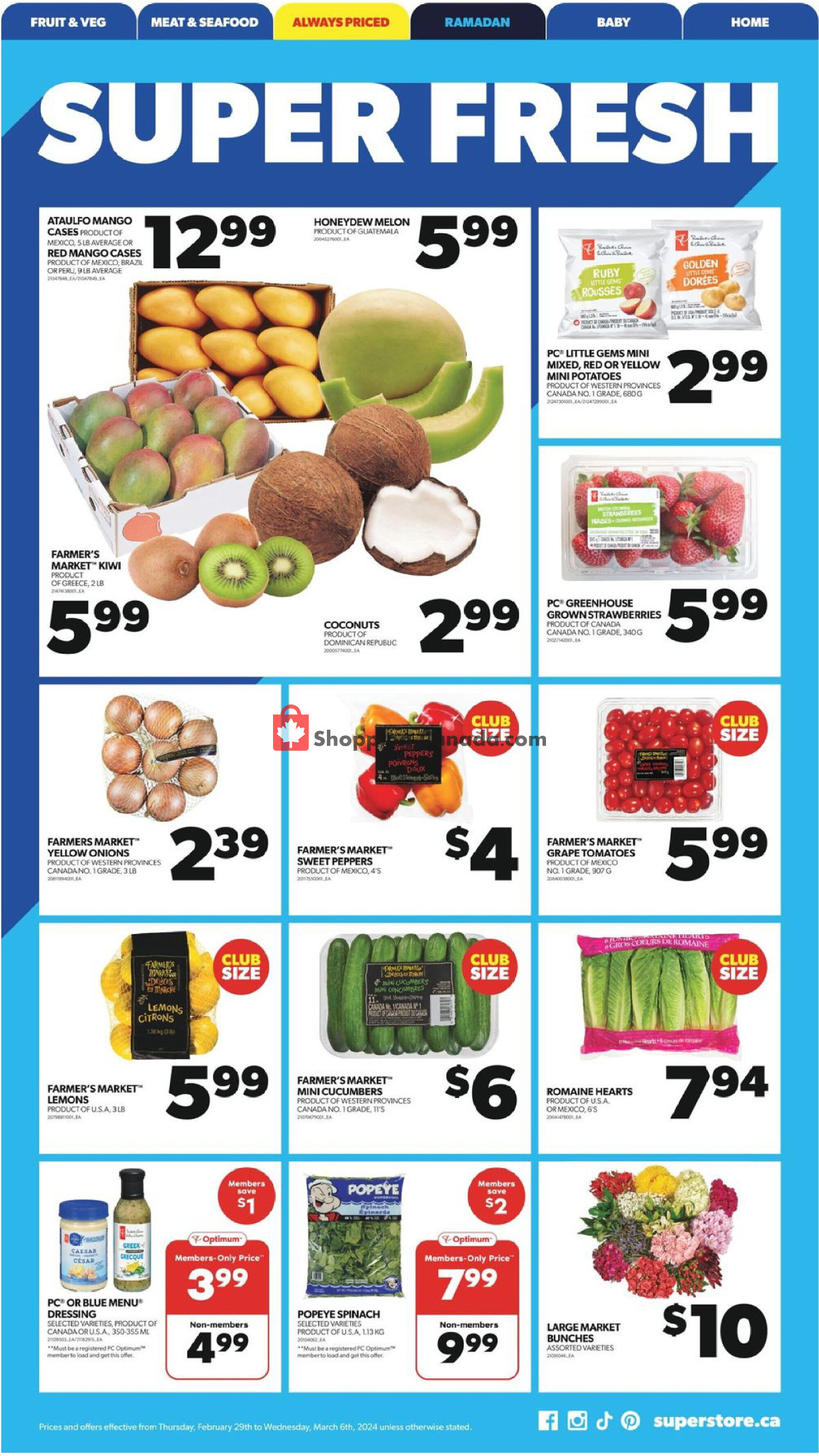 Real Canadian Superstore flyer from Thursday February 29, 2024 to Wednesday March 6, 2024 - page 6